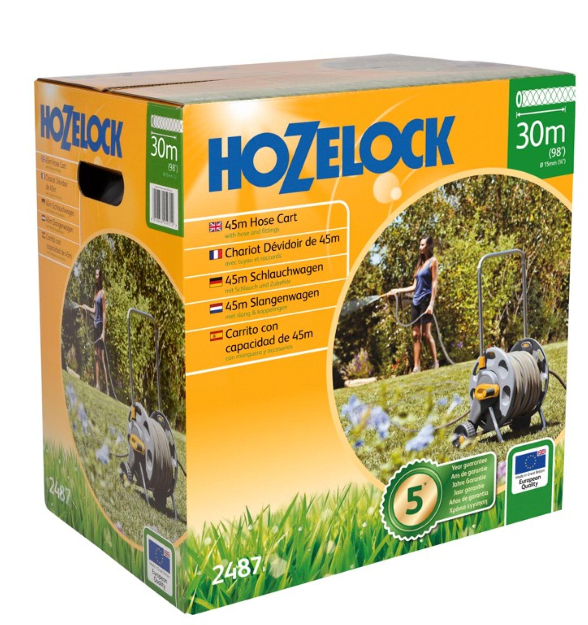 Porta manguera equipada con ruedas HOZELOCK de 30m de 15mm de ø - 2