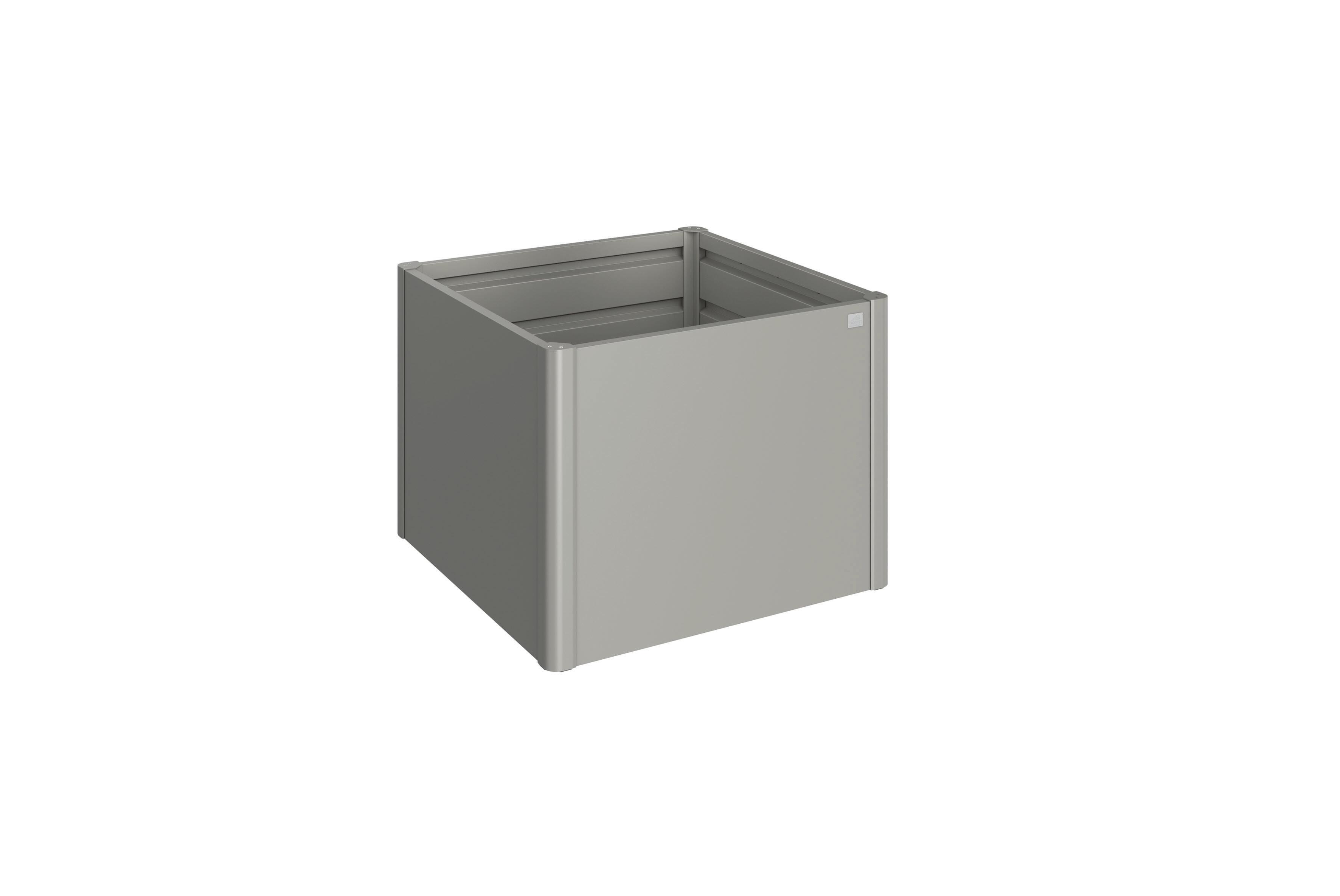 Huerto elevado1x1 gris cuarzo metal