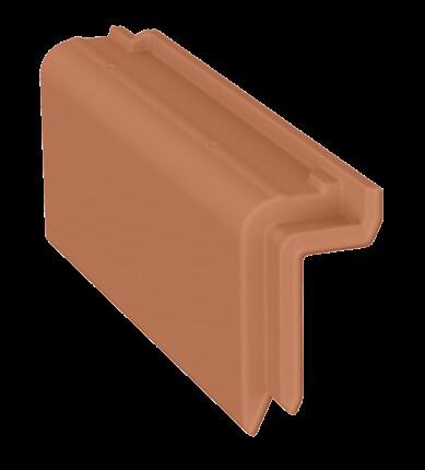 REMATE LATERAL IZQUIERDO PARA TEJA CURVA ROJO