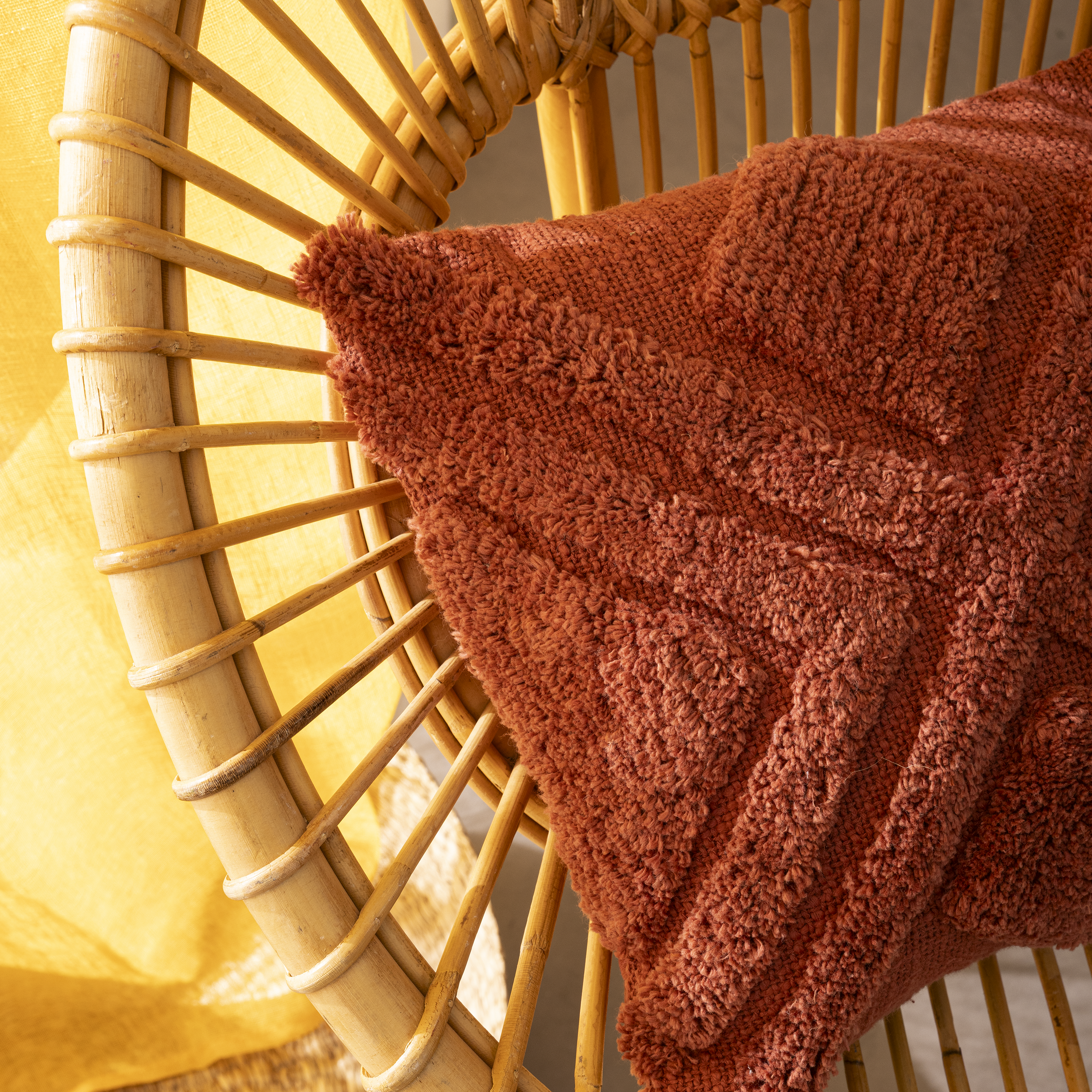 Housse de coussin Newjanack, orange / cuivré, 50 x 30 cm, INSPIRE - 5