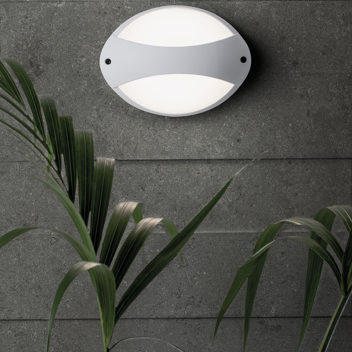 Applique LED moderno da esterno Cocoon bianco IP65, luce bianco naturale 1000 lumen, SOVIL - 2