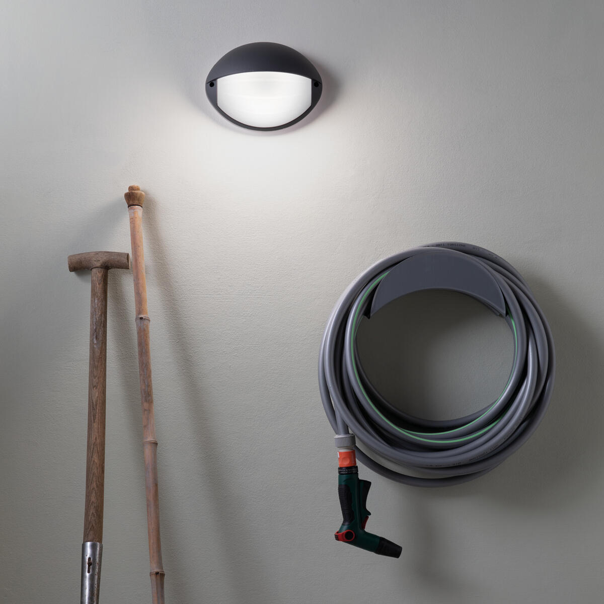Applique LED moderno da esterno Coconut grigio IP65, luce bianco naturale 1000 lumen, SOVIL - 2