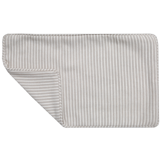 Funda de cojín rectangular Benisa algodón liso beige trench doble cara con cremallera INSPIRE 30 x 50 cm