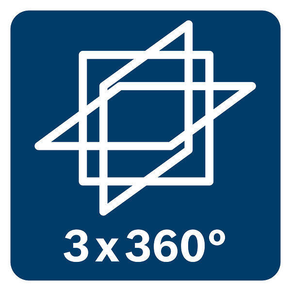 Niveau laser 3D 360° rouge BOSCH PROFESSIONAL GLL 3-80 + coffret - 8