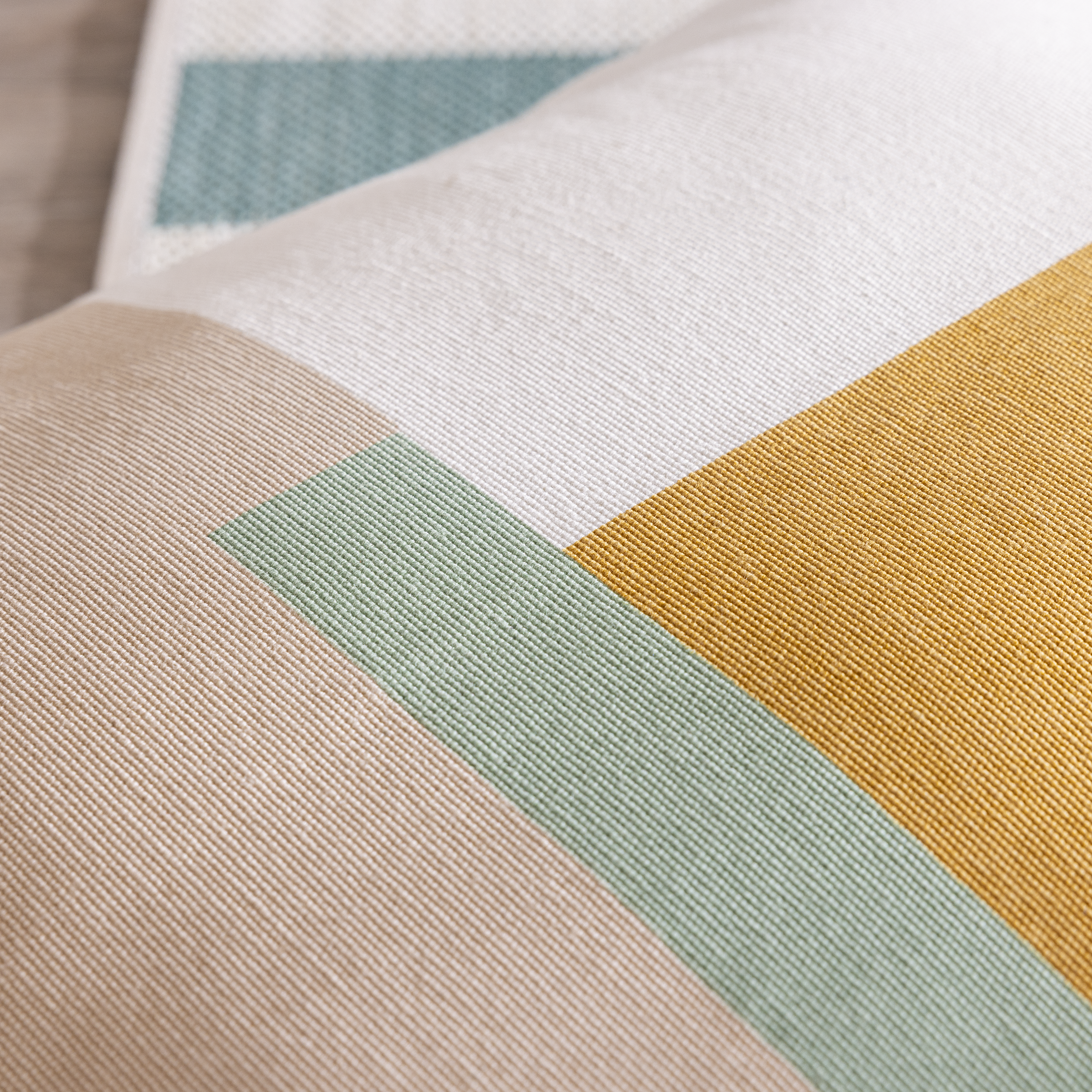 Funda de cojín cuadrada Casmy algodón multicolor con cremallera INSPIRE 50 x 50 cm - 4