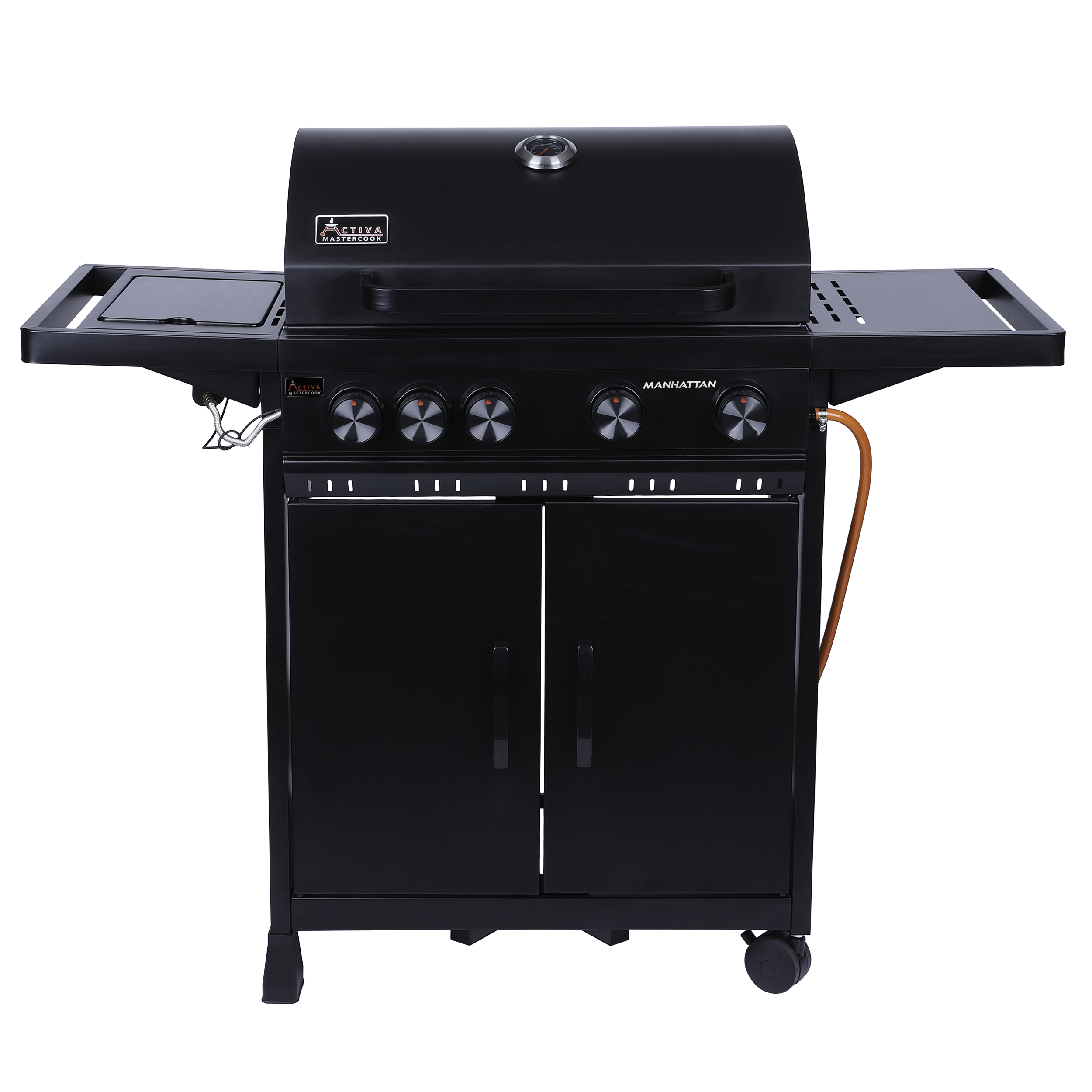 Grill gazowy 4+1 palniki + reduktor + żeliwny ruszt 13.7kW Manhattan Activia