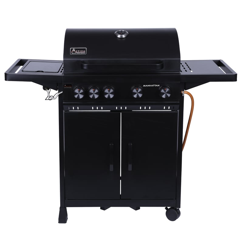 Grill gazowy z reduktorem i żeliwnym rusztem 4+1 pal. 13.7kW Manhattan Activia