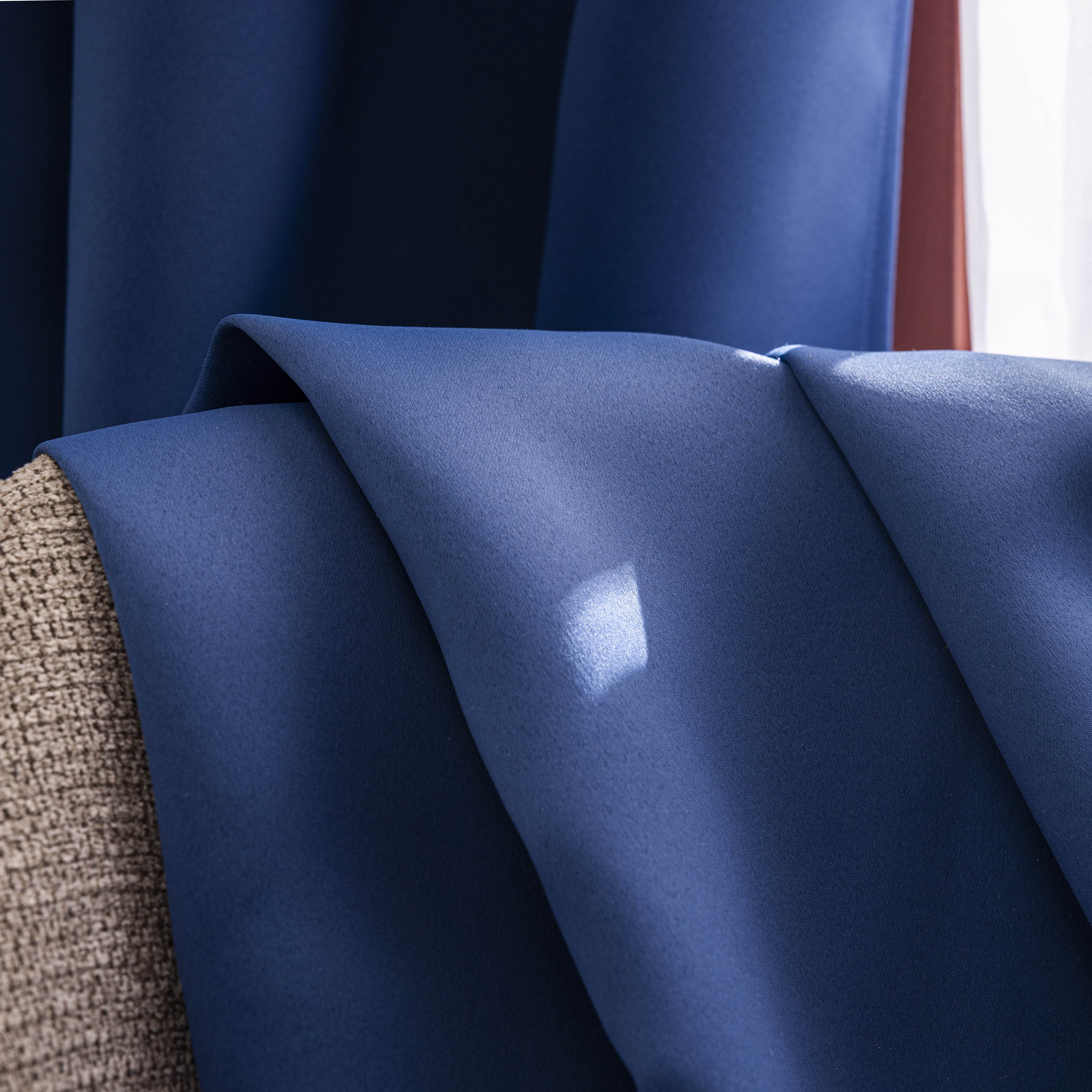 Cortinado ilhós Arel 140x280cm denim Inspire - 7