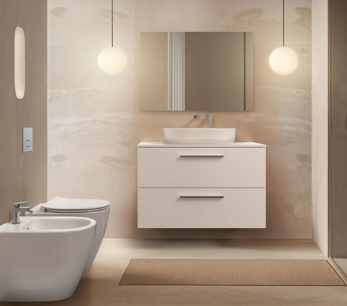 Vaso WC parete IDEAL STANDARD i.life o, sedile escluso P 53 x L 34 x H 43 cm bianco lucido - 5
