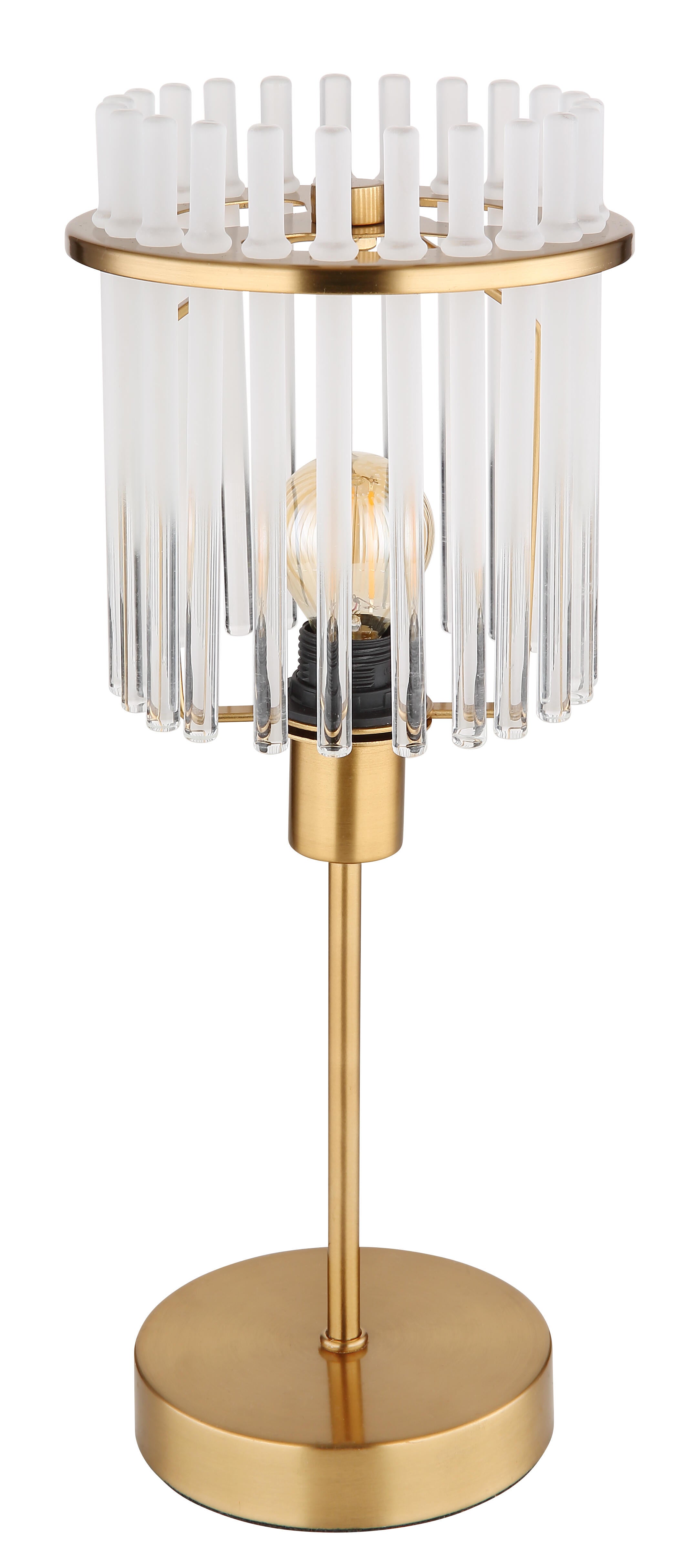 Candeeiro de mesa sem lâmpada GORLEY E14  dourado 15 x 37.5 cm GLOBO - 3