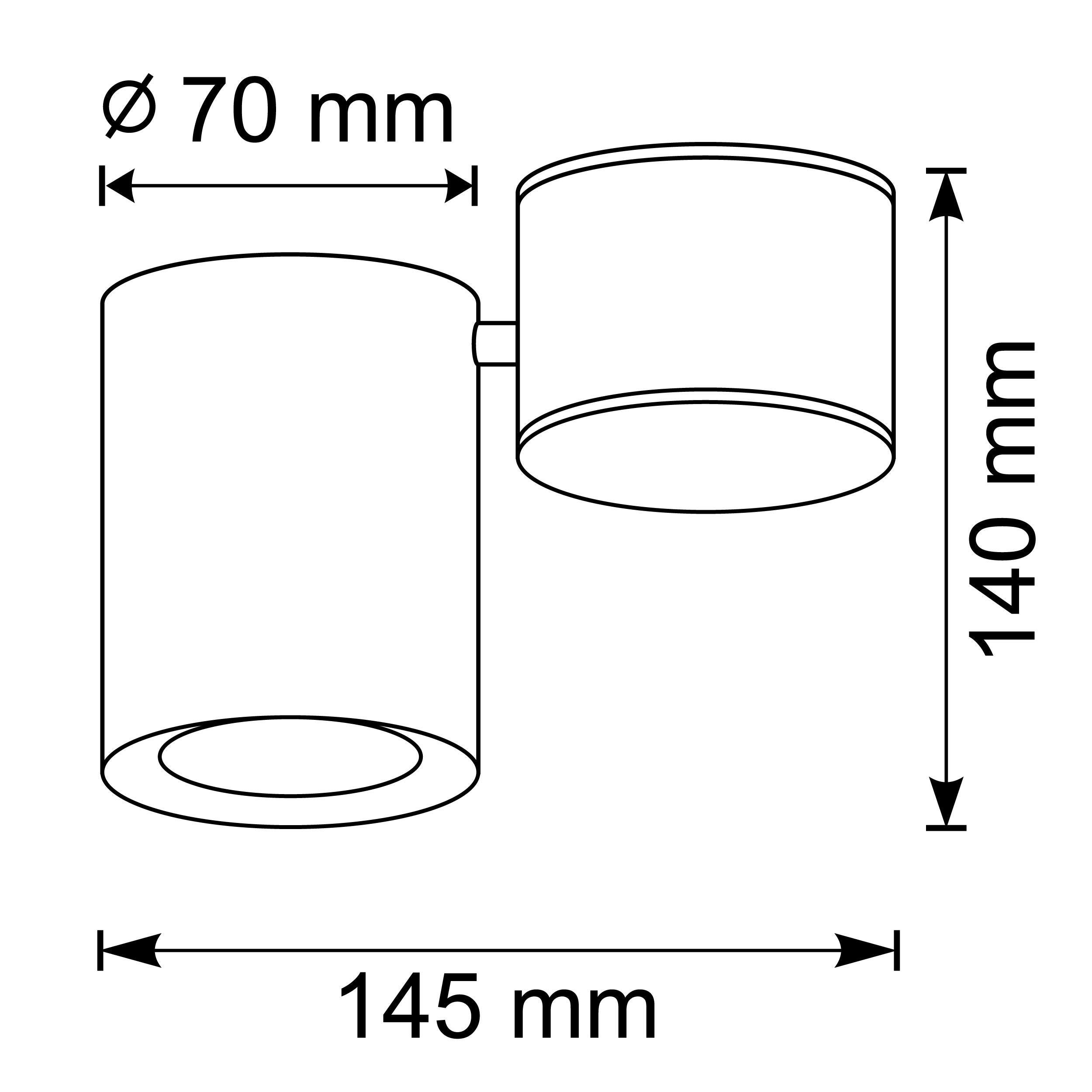 Oprawa natynkowa Hobro biała ruchoma GU10 Goldlux - 4