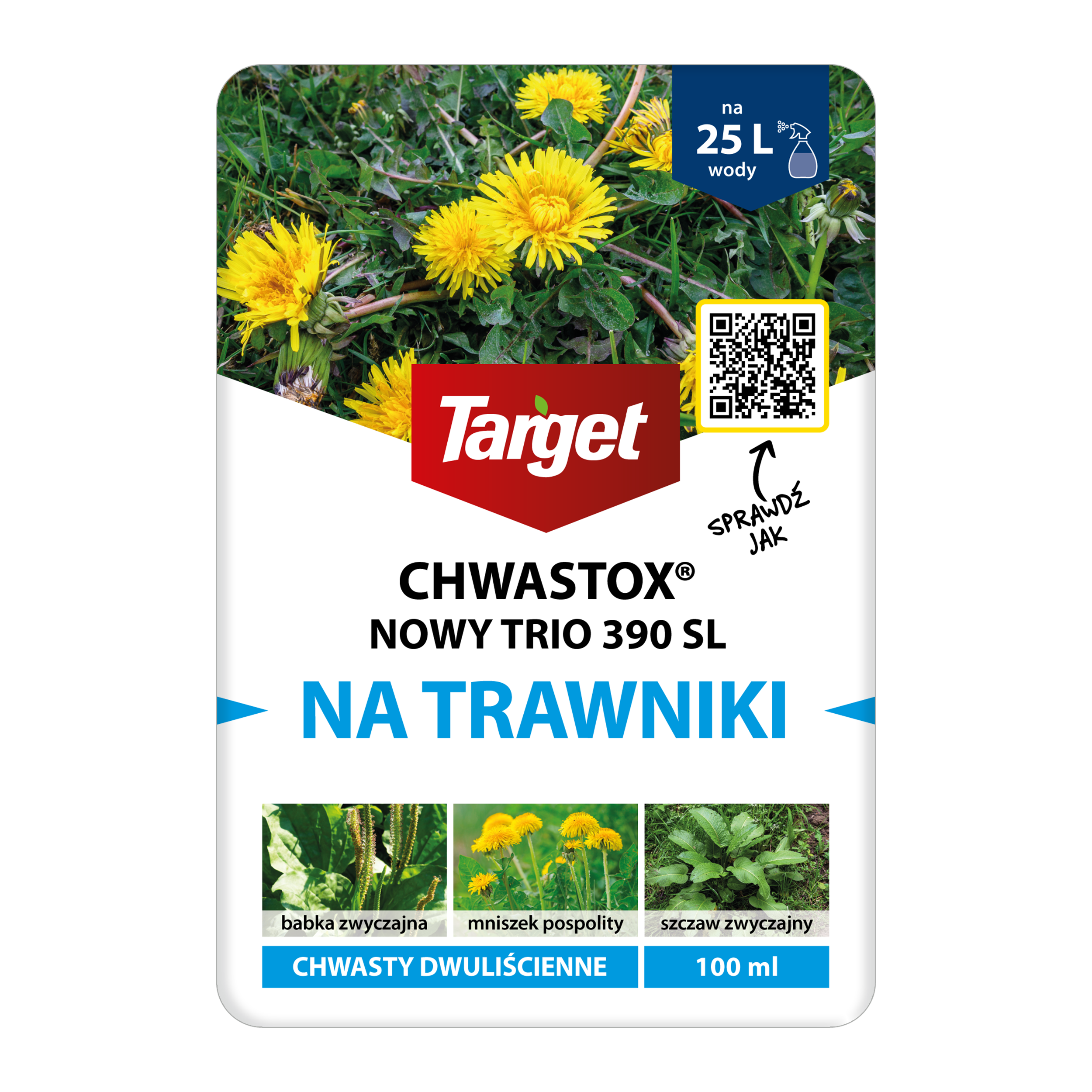 Środek na chwasty Chwastox Nowy Trio 390 SL 100ml Target