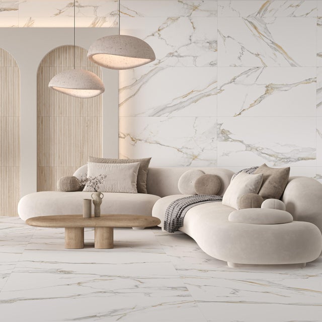 Revestimento/Pavimento cerâmico Vogue branco 60x120 cm