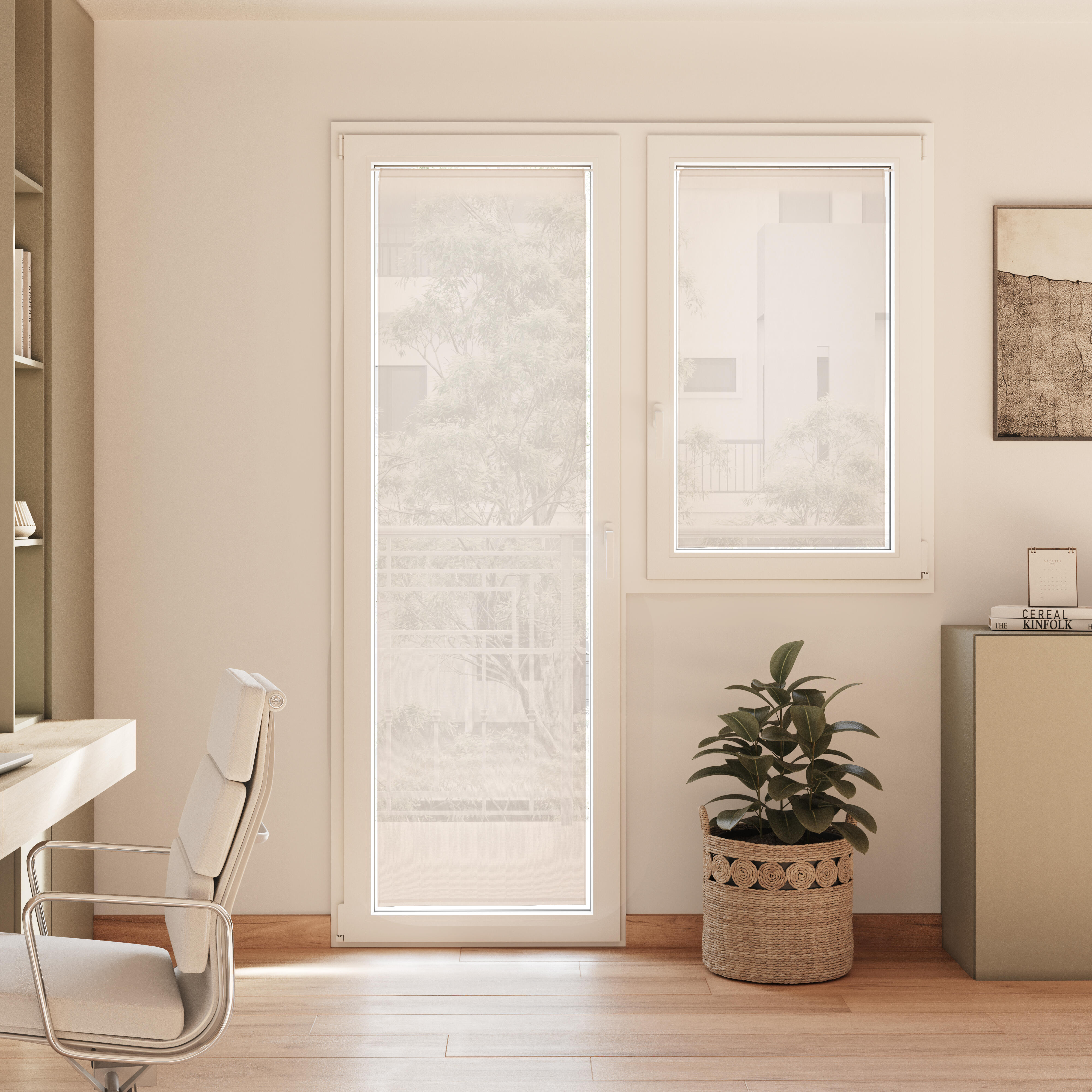 Cortinado bege 90x60 cm Leo JBY Creation - 2