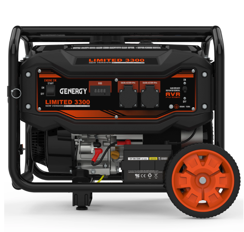 Gerador a gasolina de arranque elétrico 3000 W AVR Genergy Limited 3000 - 9