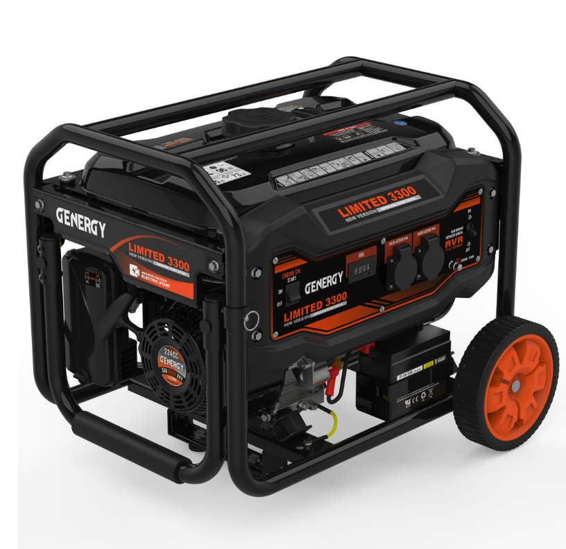 Gerador a gasolina de arranque elétrico 3000 W AVR Genergy Limited 3000 - 10