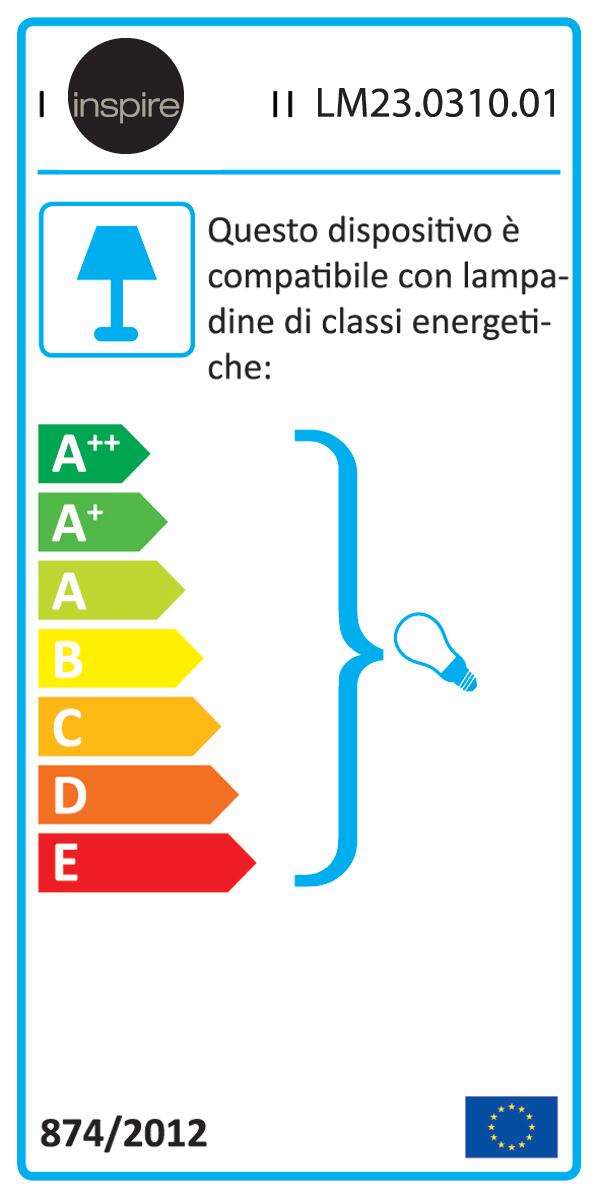 Portafaretto da incasso in gesso BORMIO GU10 bianco tondo verniciabile IP20 INSPIRE - 2
