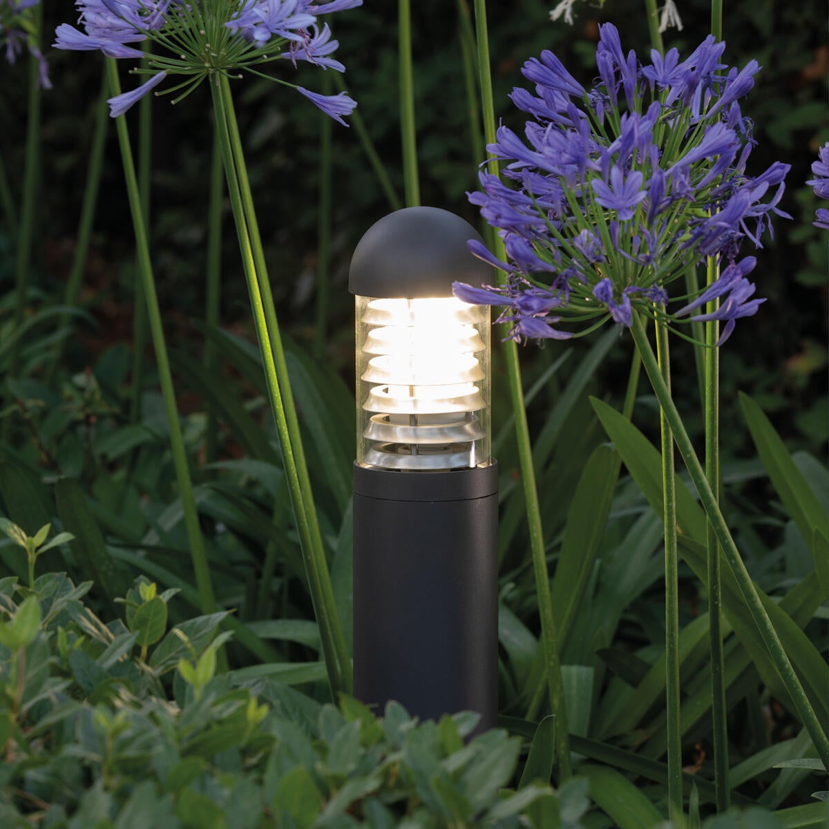 Lampione da giardino, Torch H 75 cm, grigio, IP44 SOVIL - 2