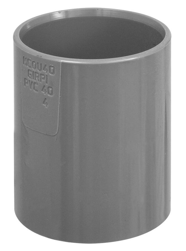 Manchon en pvc à coller, femelle / femelle, D.40