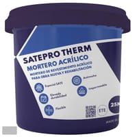 MORTERO ACRÍLICO SATEPRO THERM 25 KG GRIS - 1