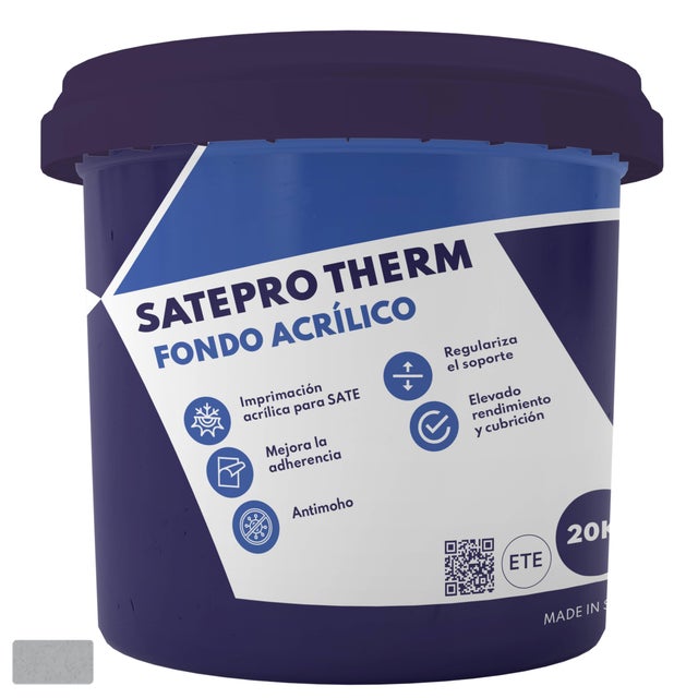 IMPRIMACIÓN DE FONDO SATEPRO THERM 20 KG GRIS OSCURO