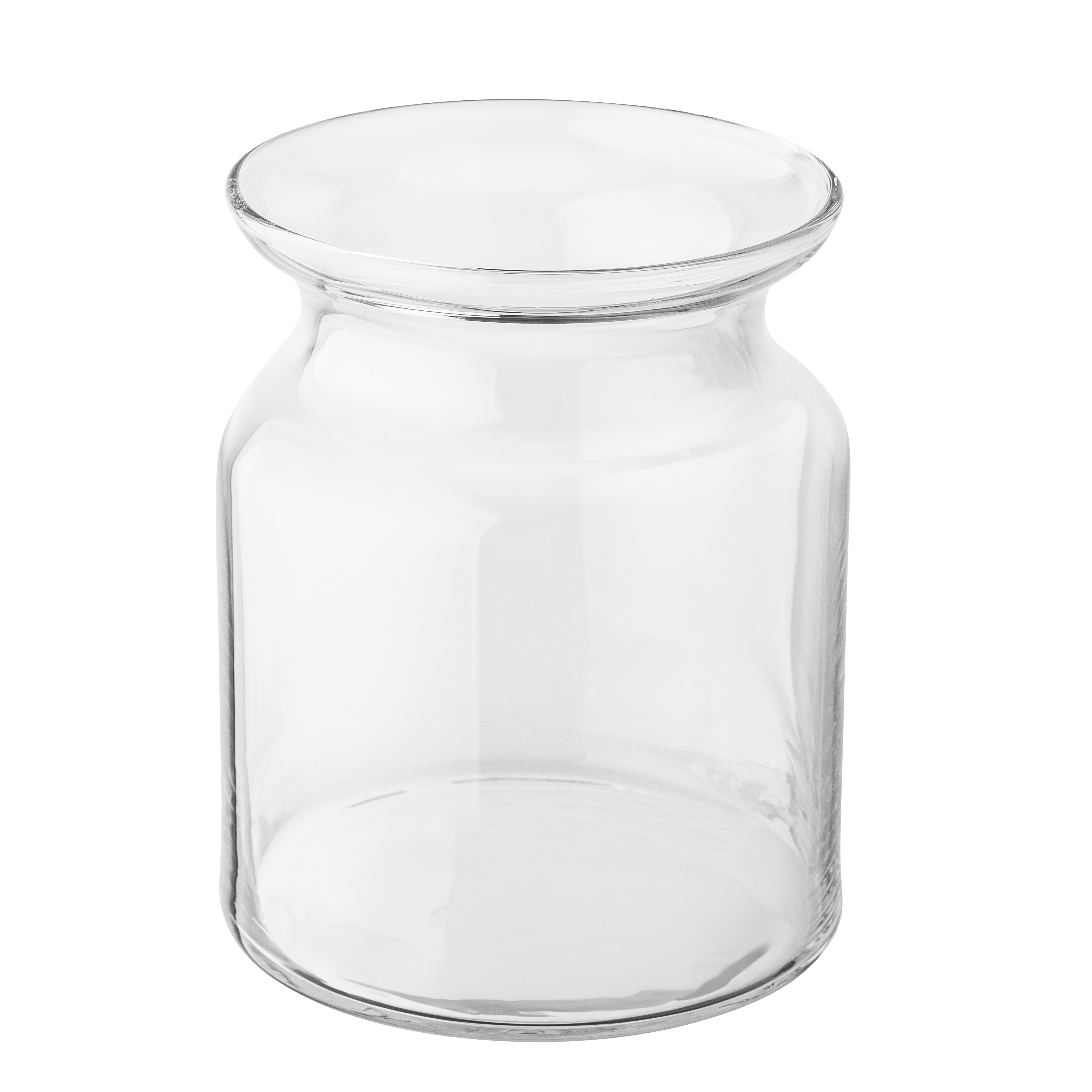 Wazon szklany Piwonia wys. 15 cm transparentny