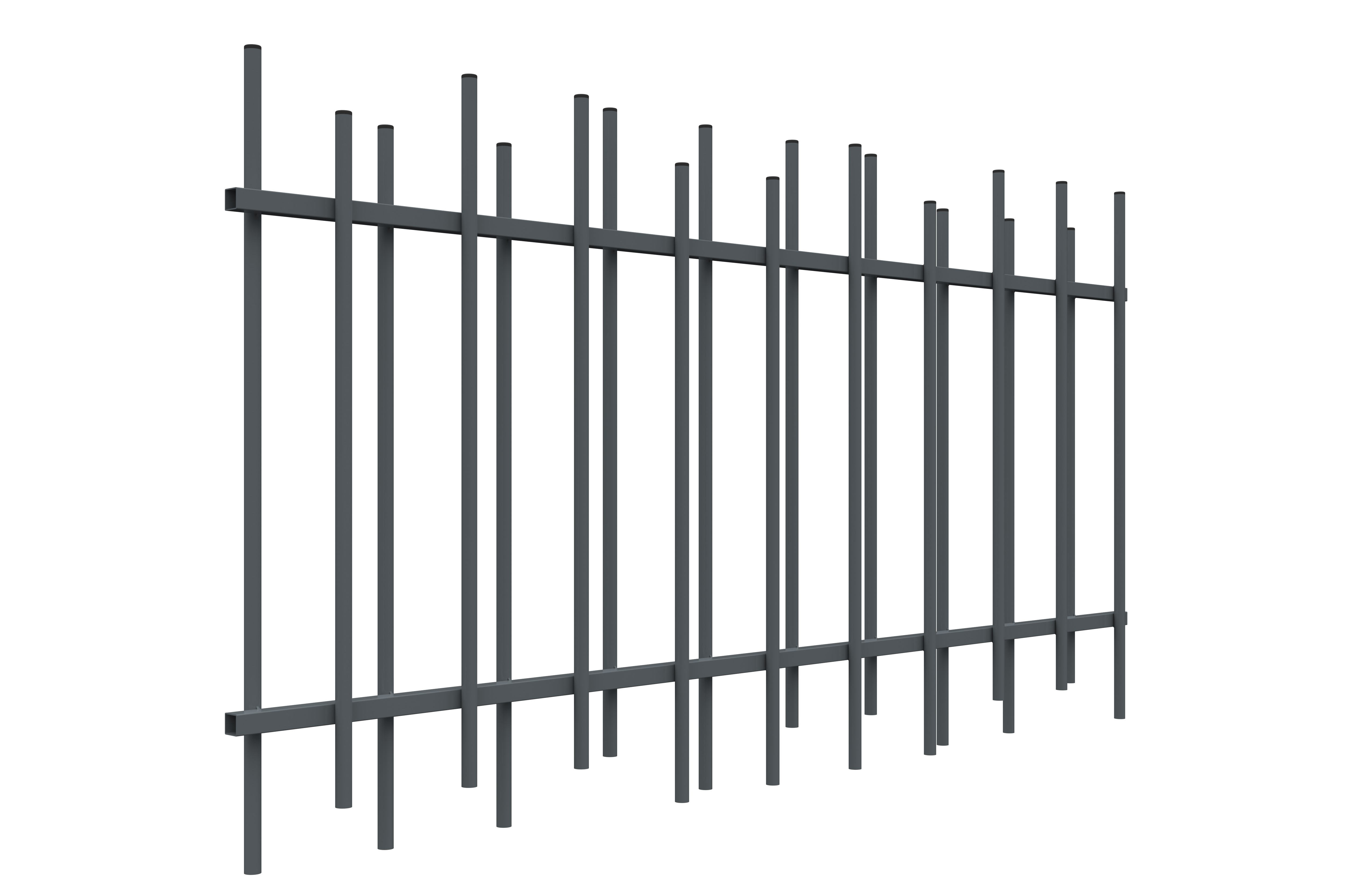 Barreaudage Elixir pur ral 7016, H.1 x l.1,89 m - 3