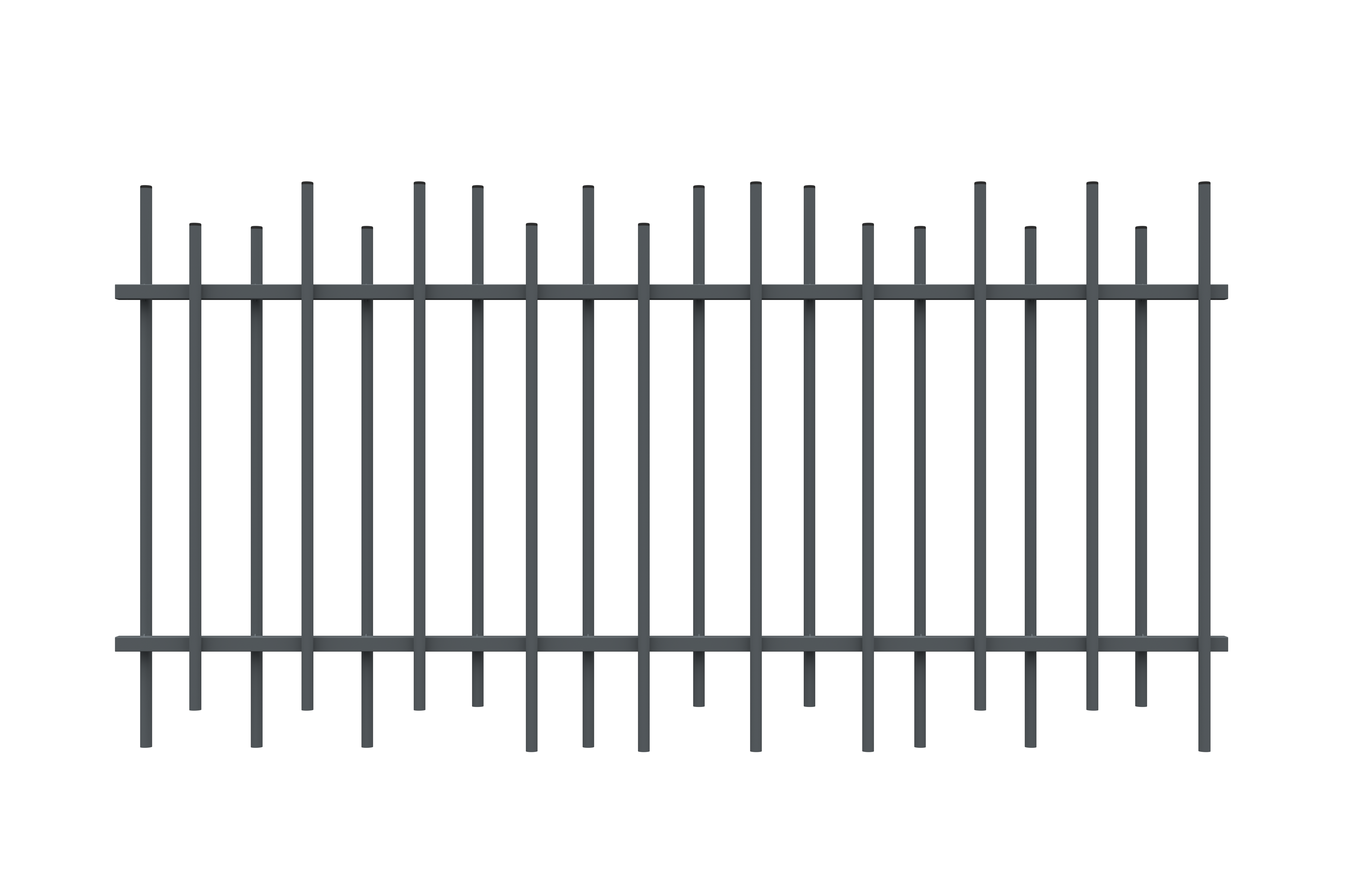 Barreaudage Elixir pur ral 7016, H.1 x l.1,89 m - 2