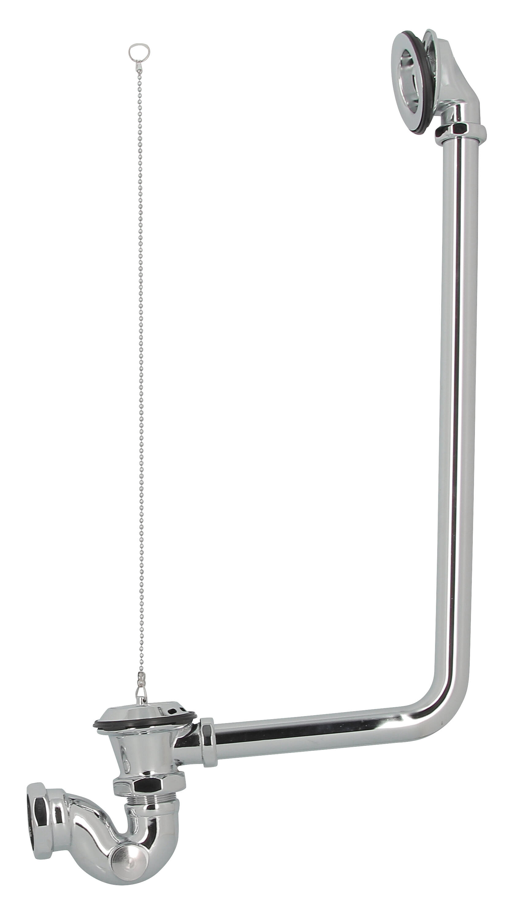 Kit De Vidange Pour Baignoire Mirabelle - Pied Griffe Et Trop-plein, Finition Nickel Brossé, Référence MIREXD100