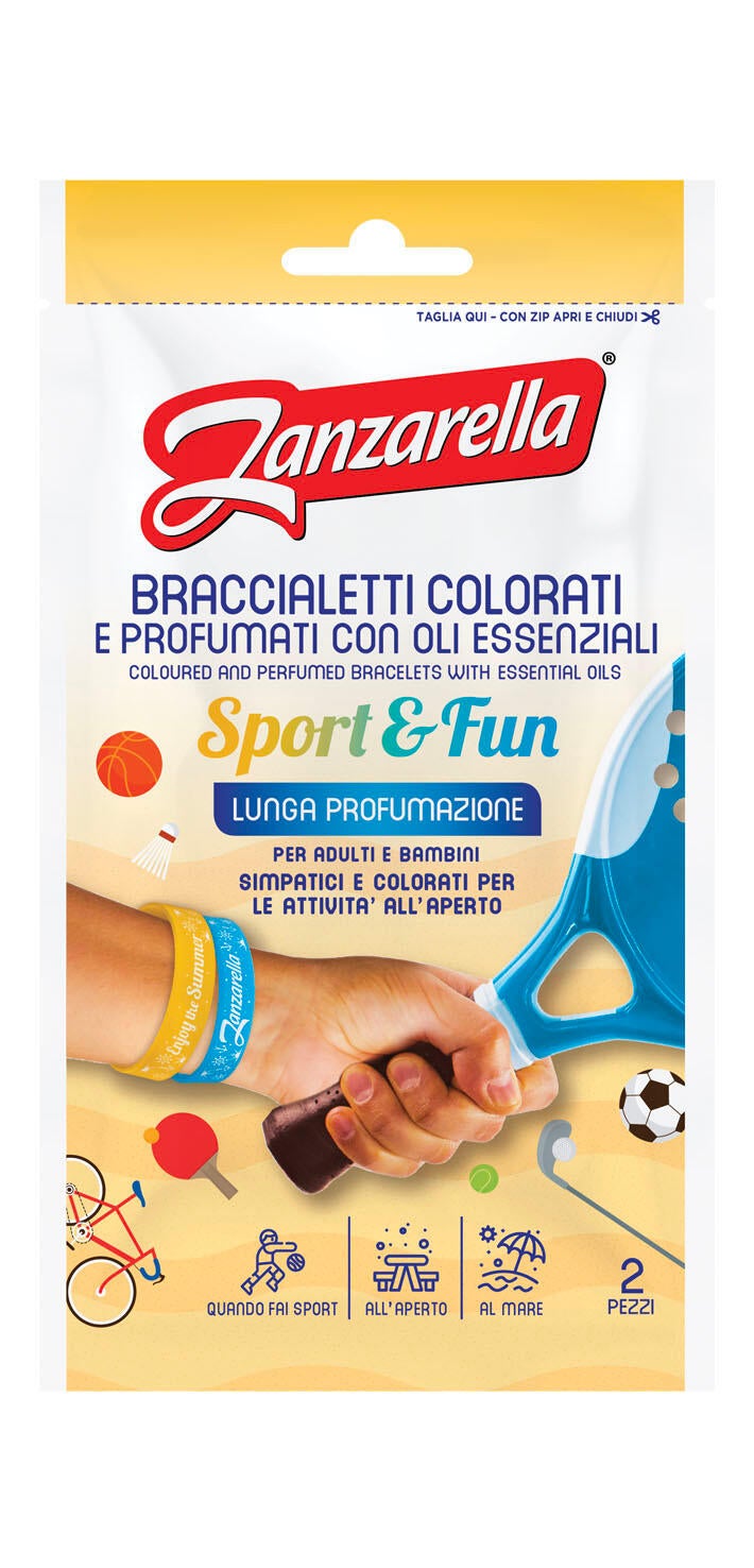Repellente monodose per zanzare ZANZARELLA Sport&Fun 2 pz, 2 pezzi - 2