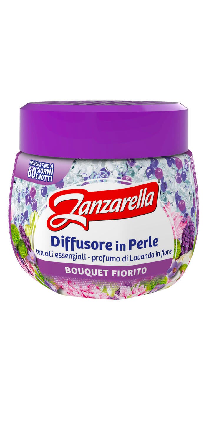 Diffusore repellente gel per zanzare ZANZARELLA Perle profumazione Floreale 170 gr - 2