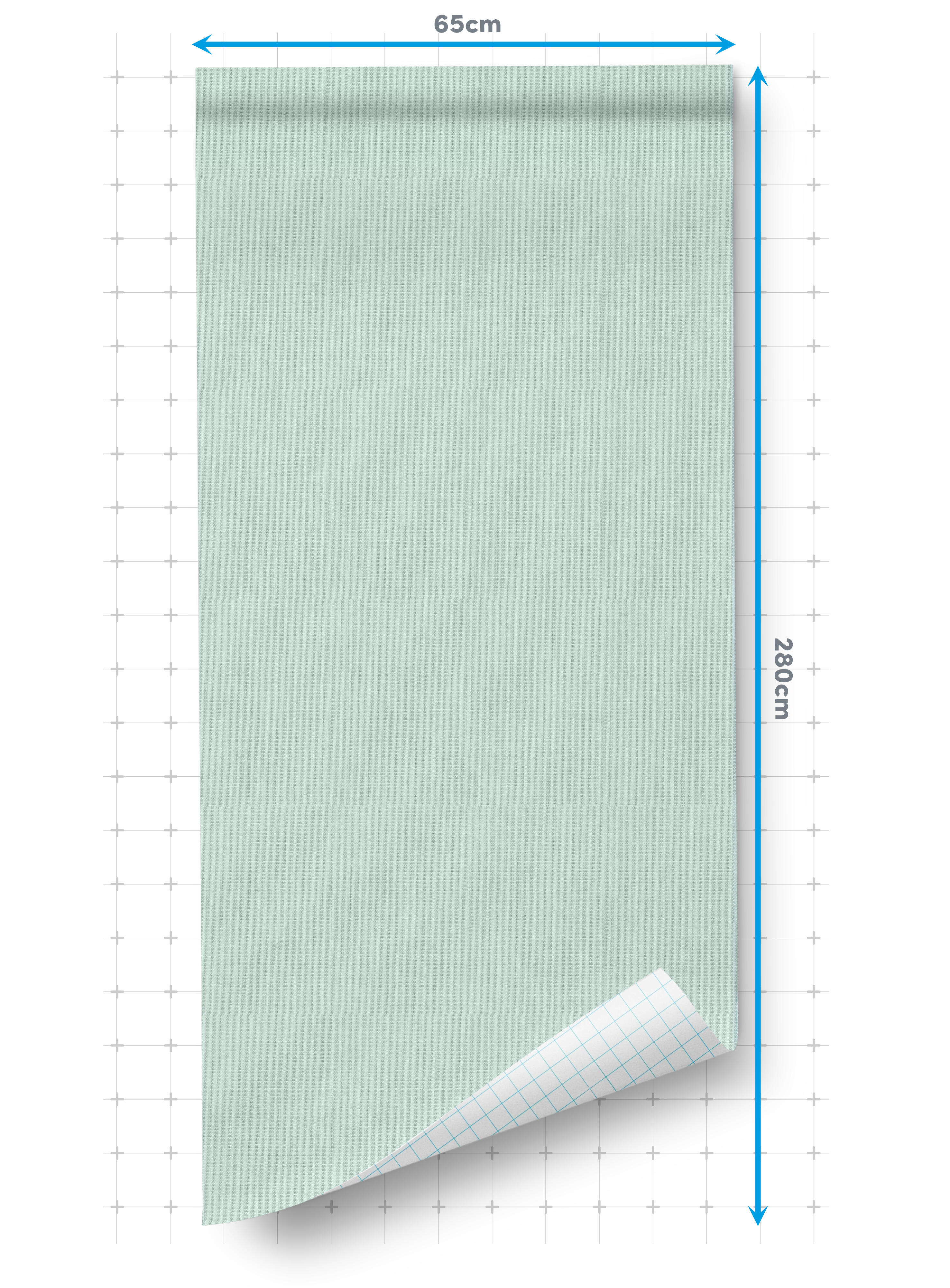 Papel pintado PVC adhesivo Imitación material Prato verde  LHD 65cmx2.8m superlavable. Apto para cocinas o baños - 5