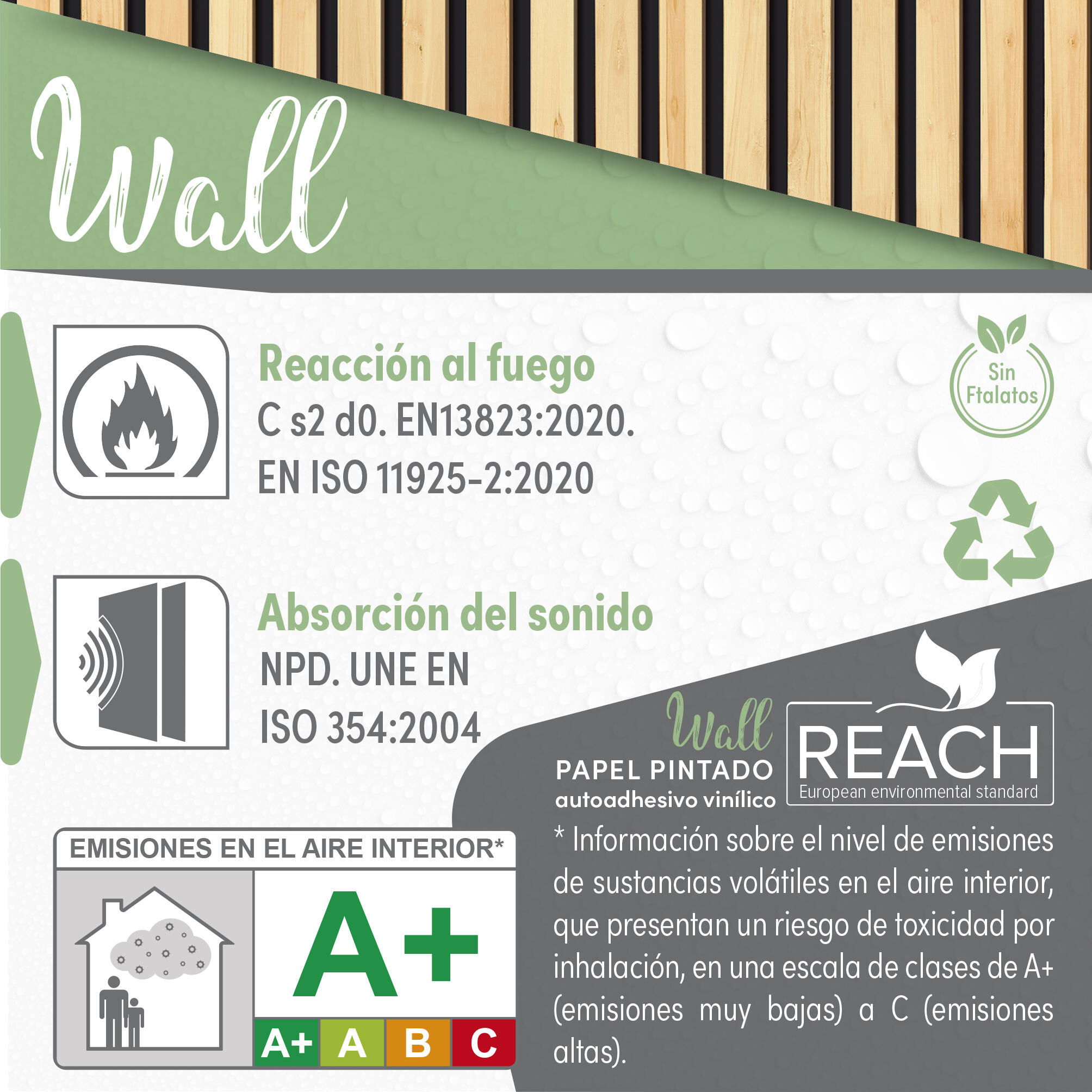 Papel pintado PVC adhesivo Imitación material Listones beige marrón negro  LHD 65cmx2.8m superlavable. Apto para cocinas o baños - 10