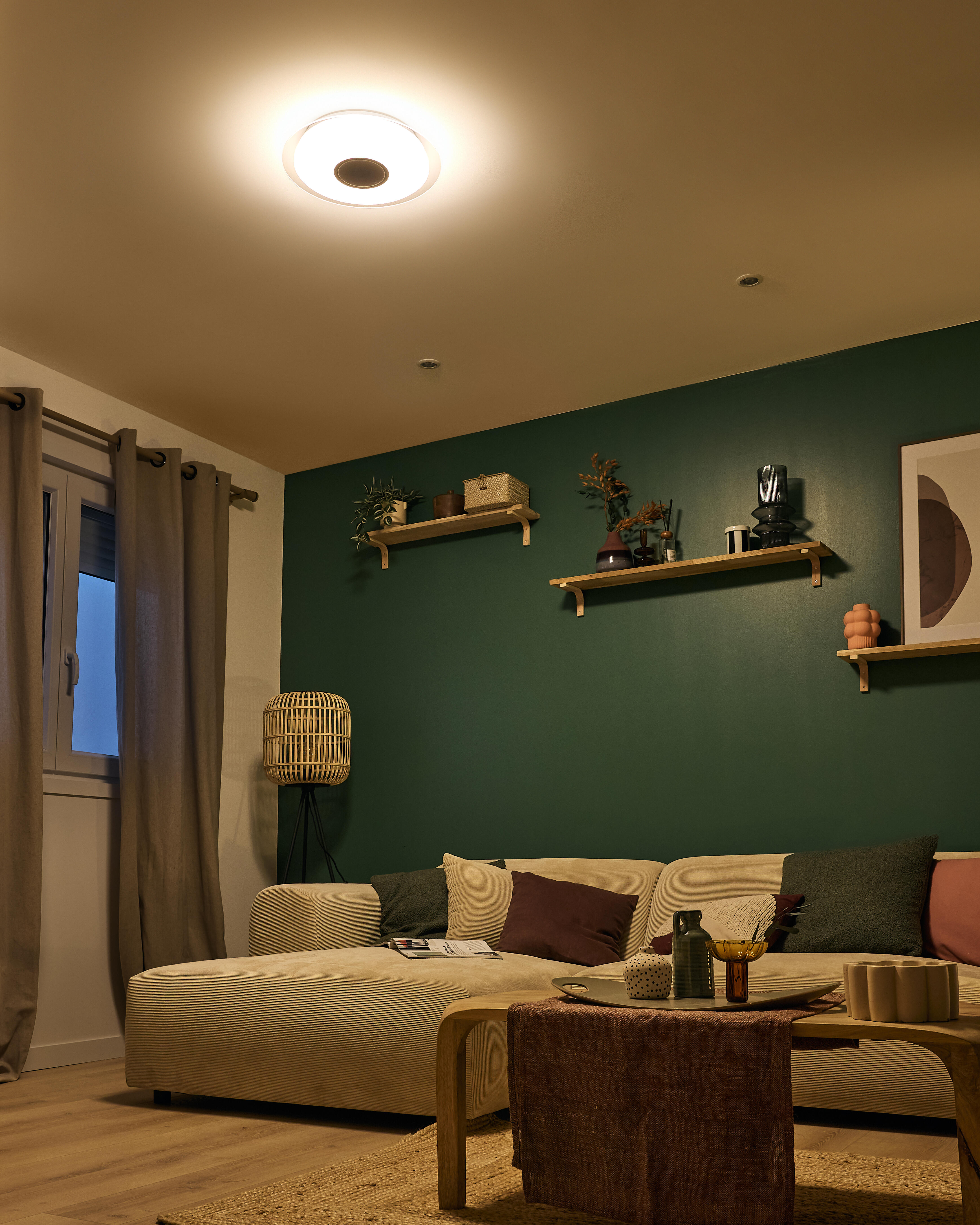 Plafon Vizzini biały RGB śr. 40 cm IP44 LED Inspire - 9