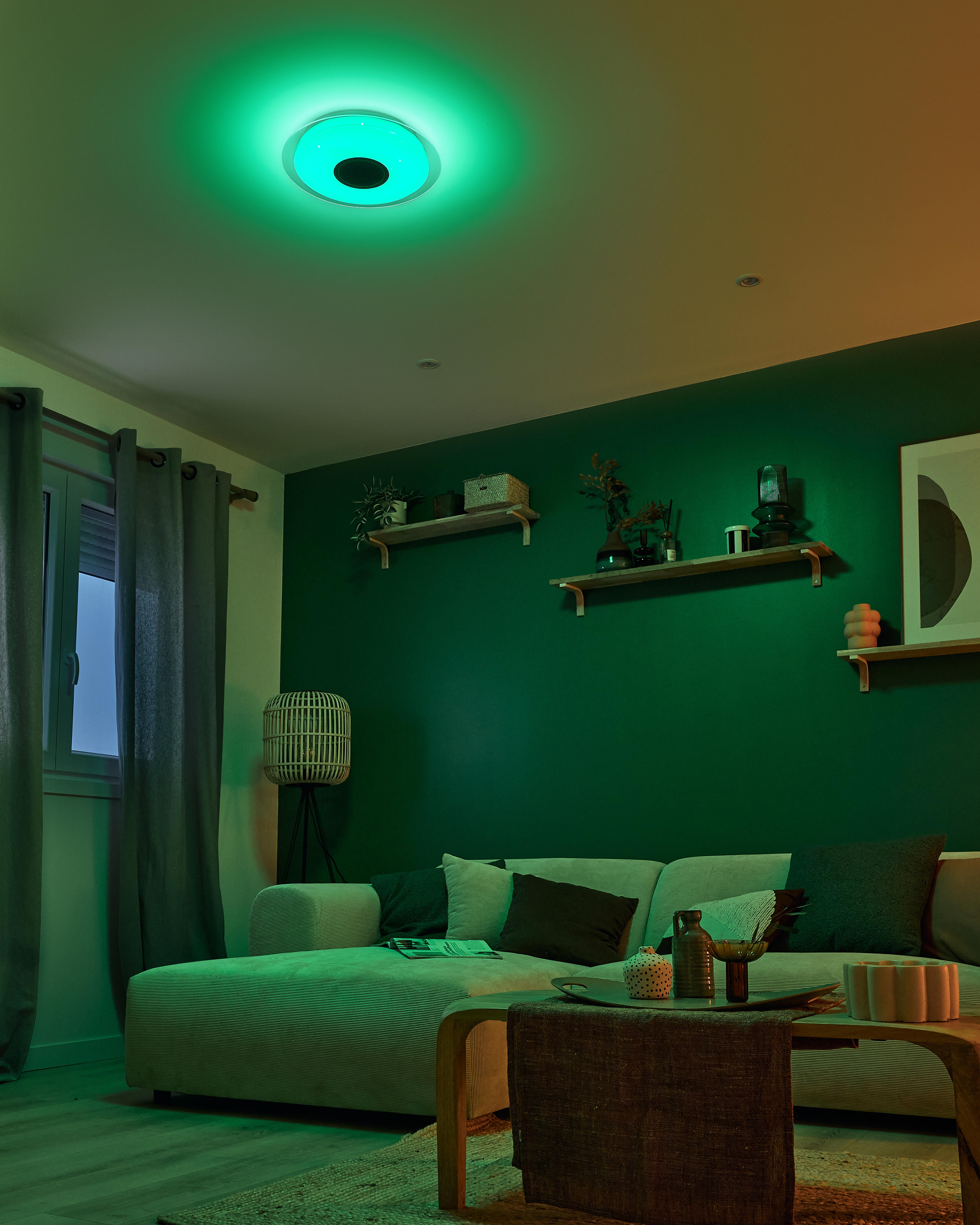 Plafon Vizzini biały RGB śr. 40 cm IP44 LED Inspire - 5