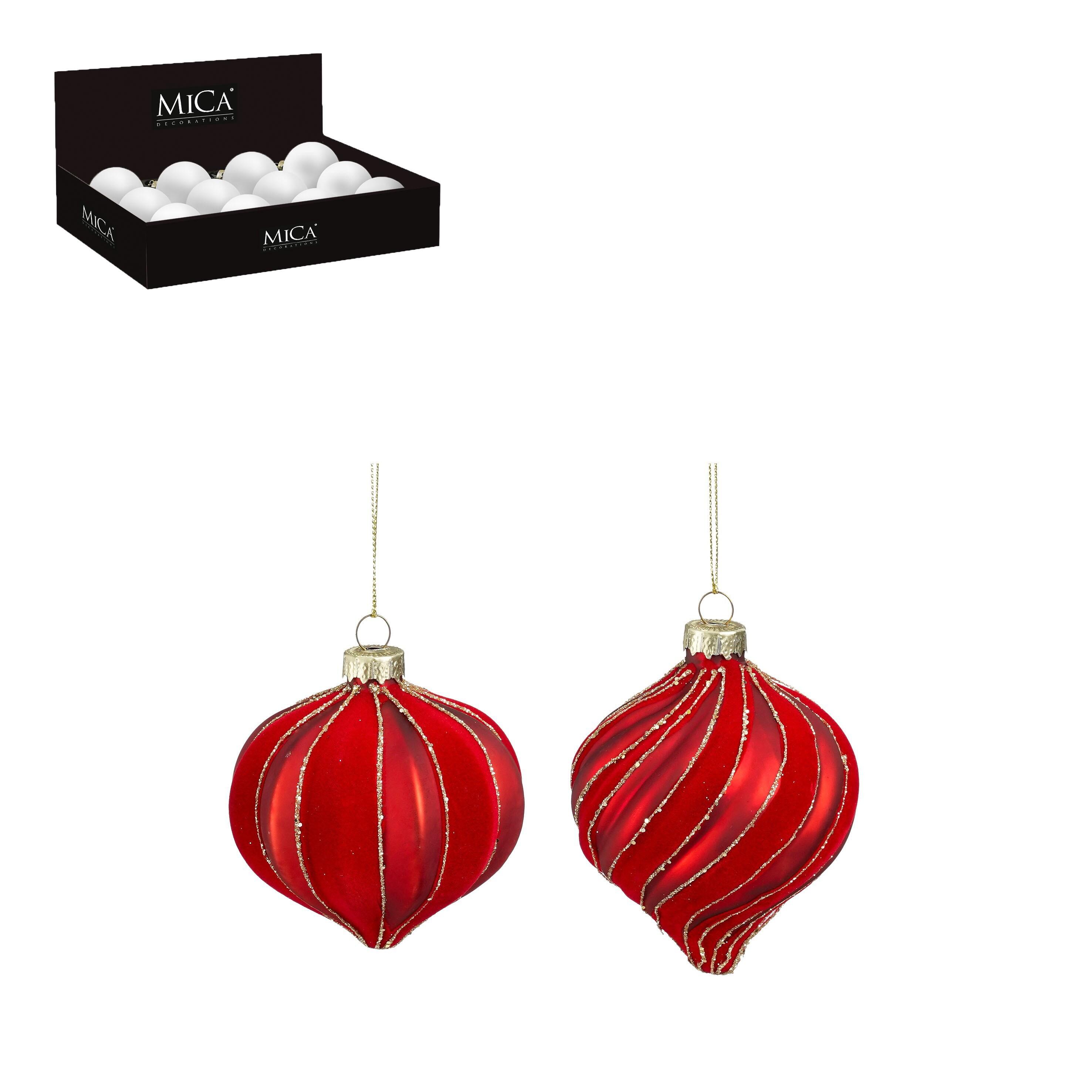 Bola navidad de cristal mix de 8 cm - 2