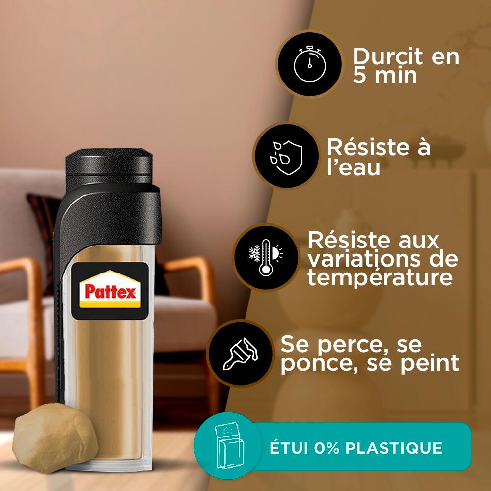 Colle epoxy pâte à réparer bois 48 g - PATTEX - 2