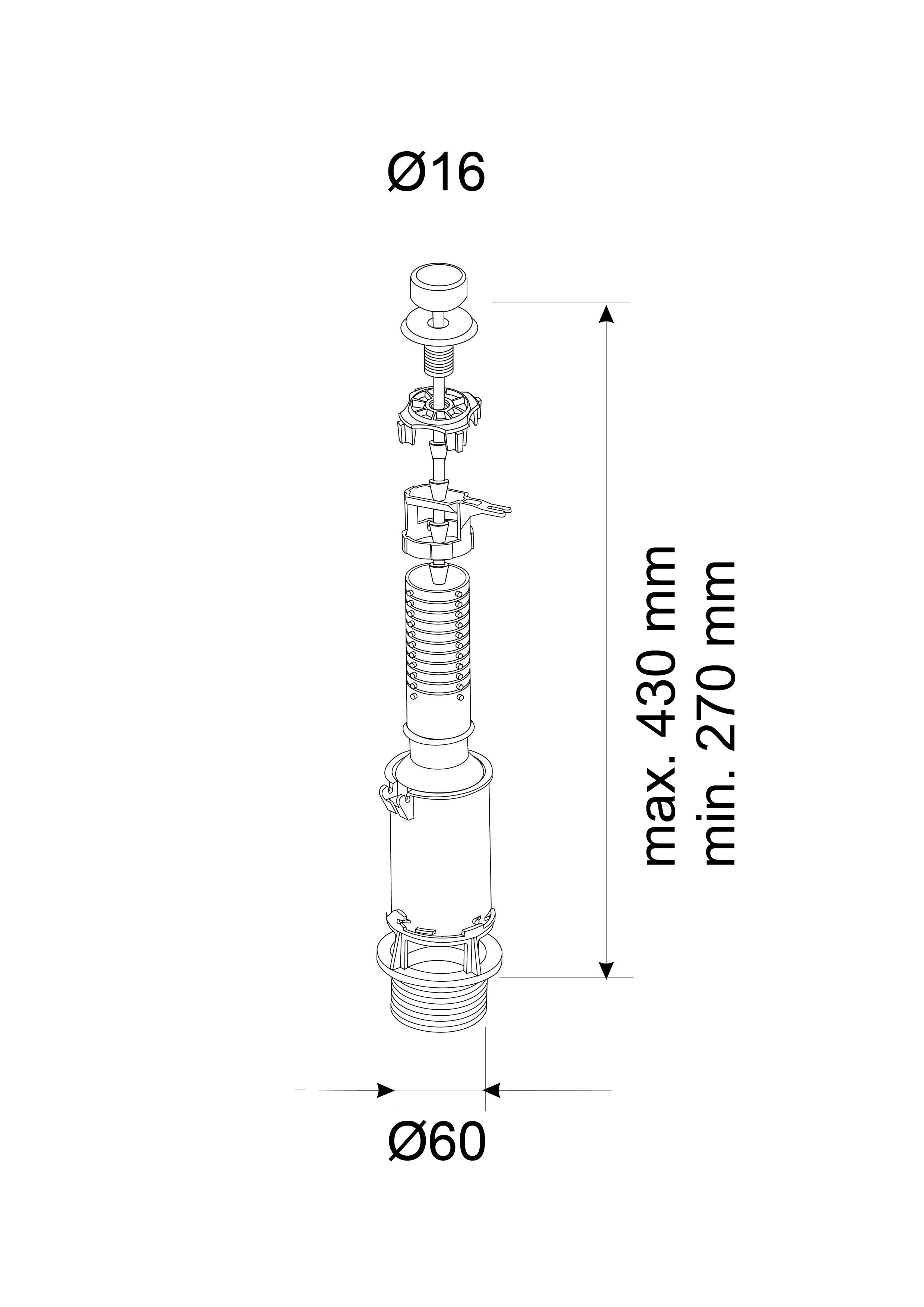 Descargador EQUATION con tirador cromado - 7