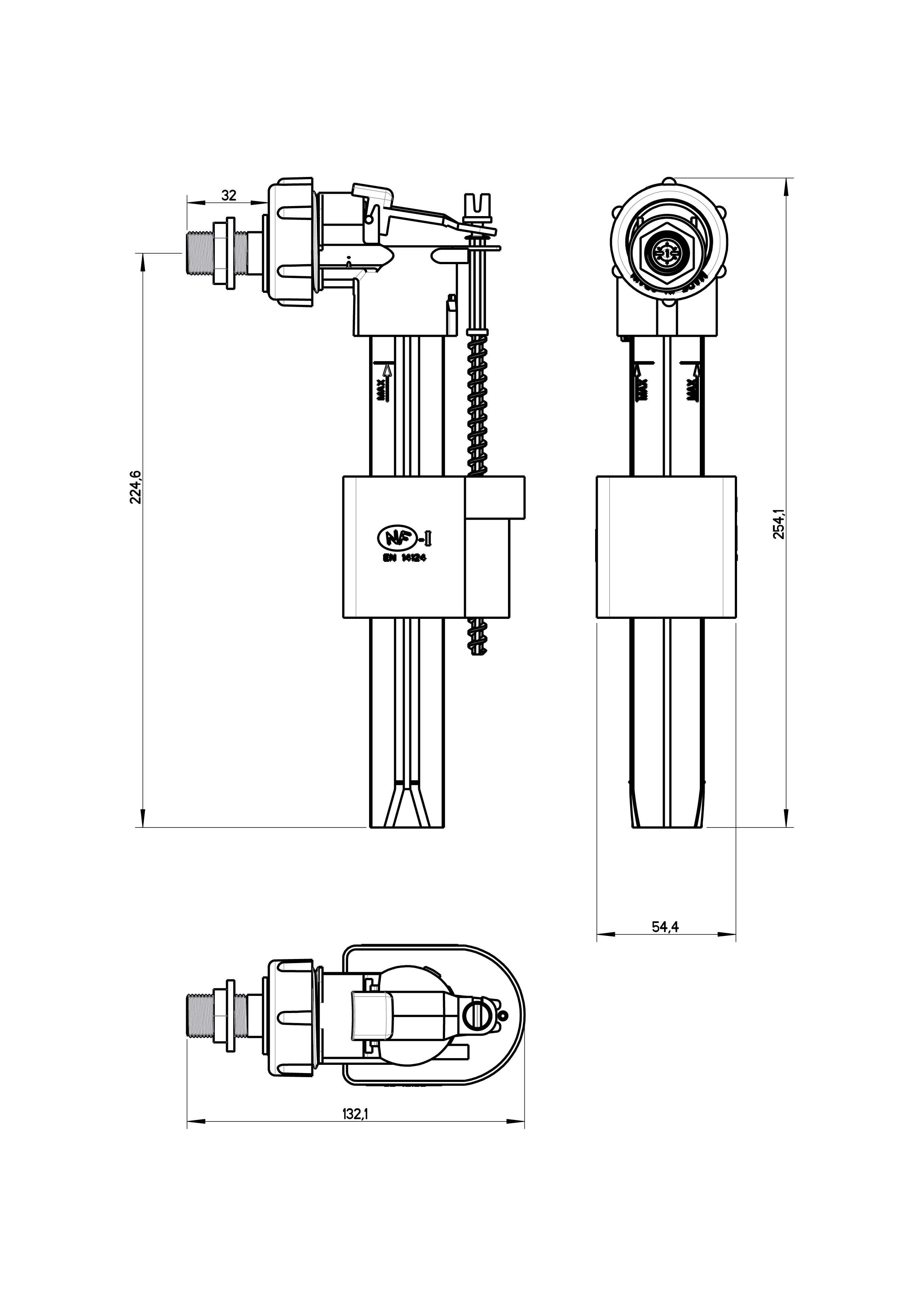 Grifo alimentación EQUATION ultrasilencioso - 10