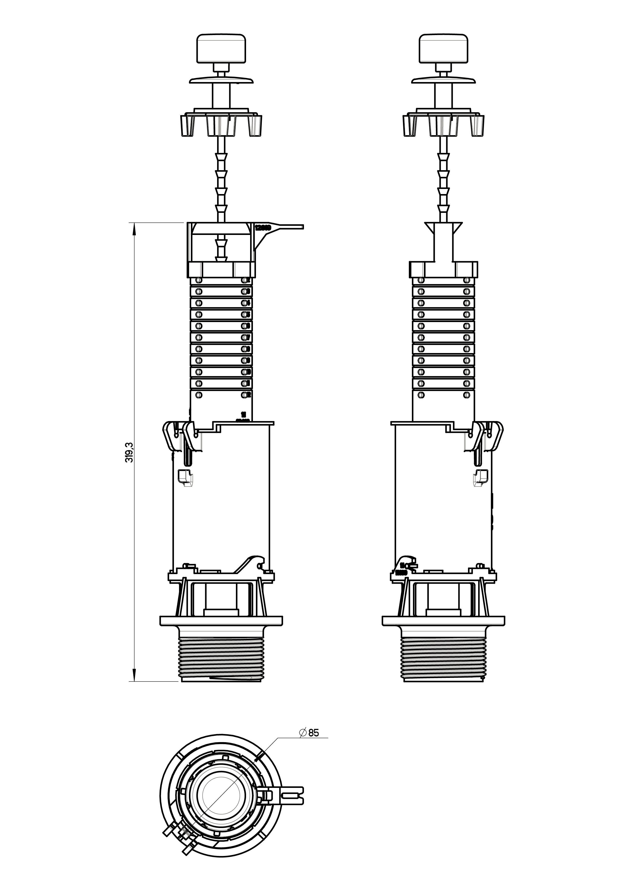 Descargador EQUATION con tirador cromado - 8
