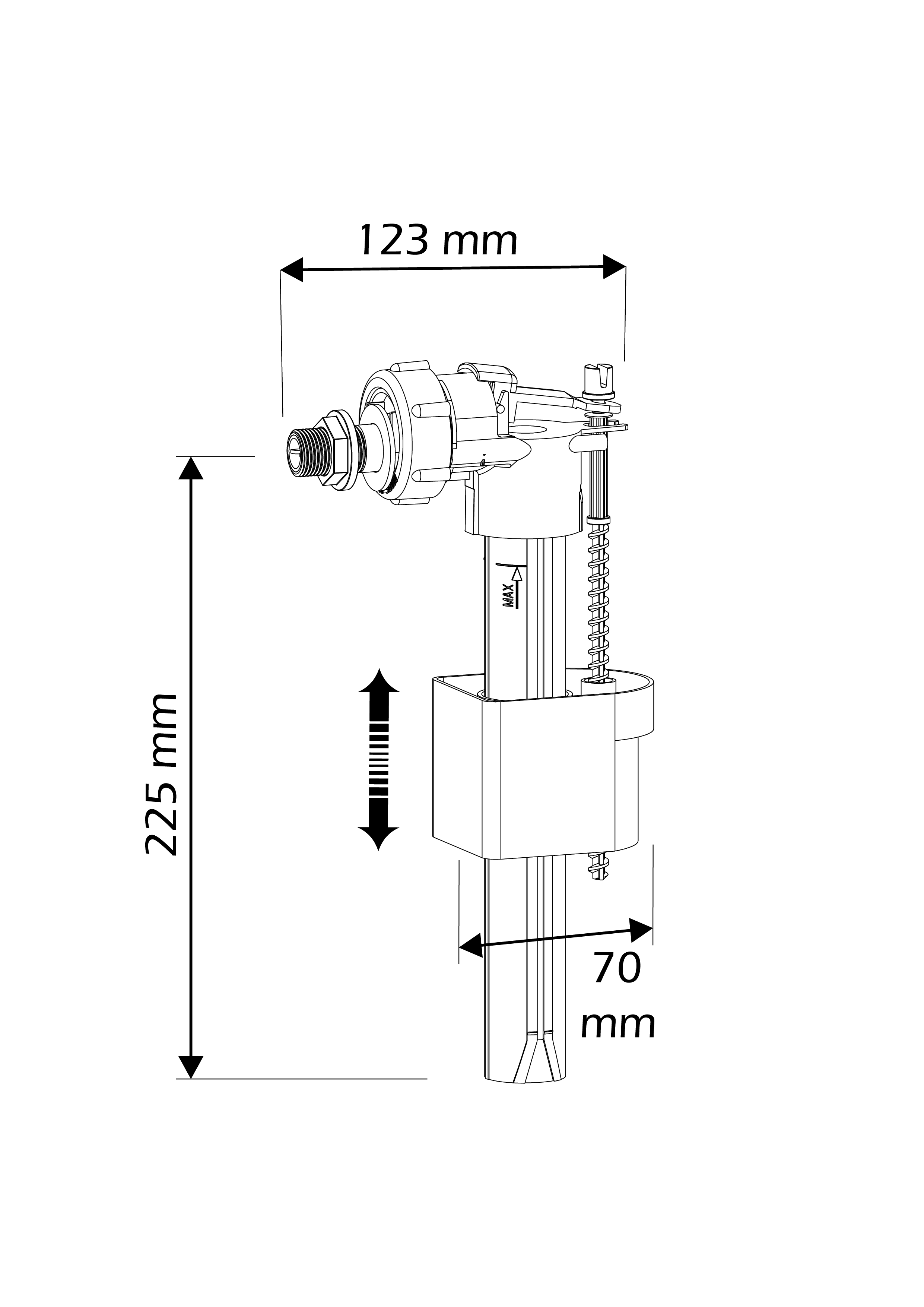 Grifo alimentación EQUATION ultrasilencioso - 11