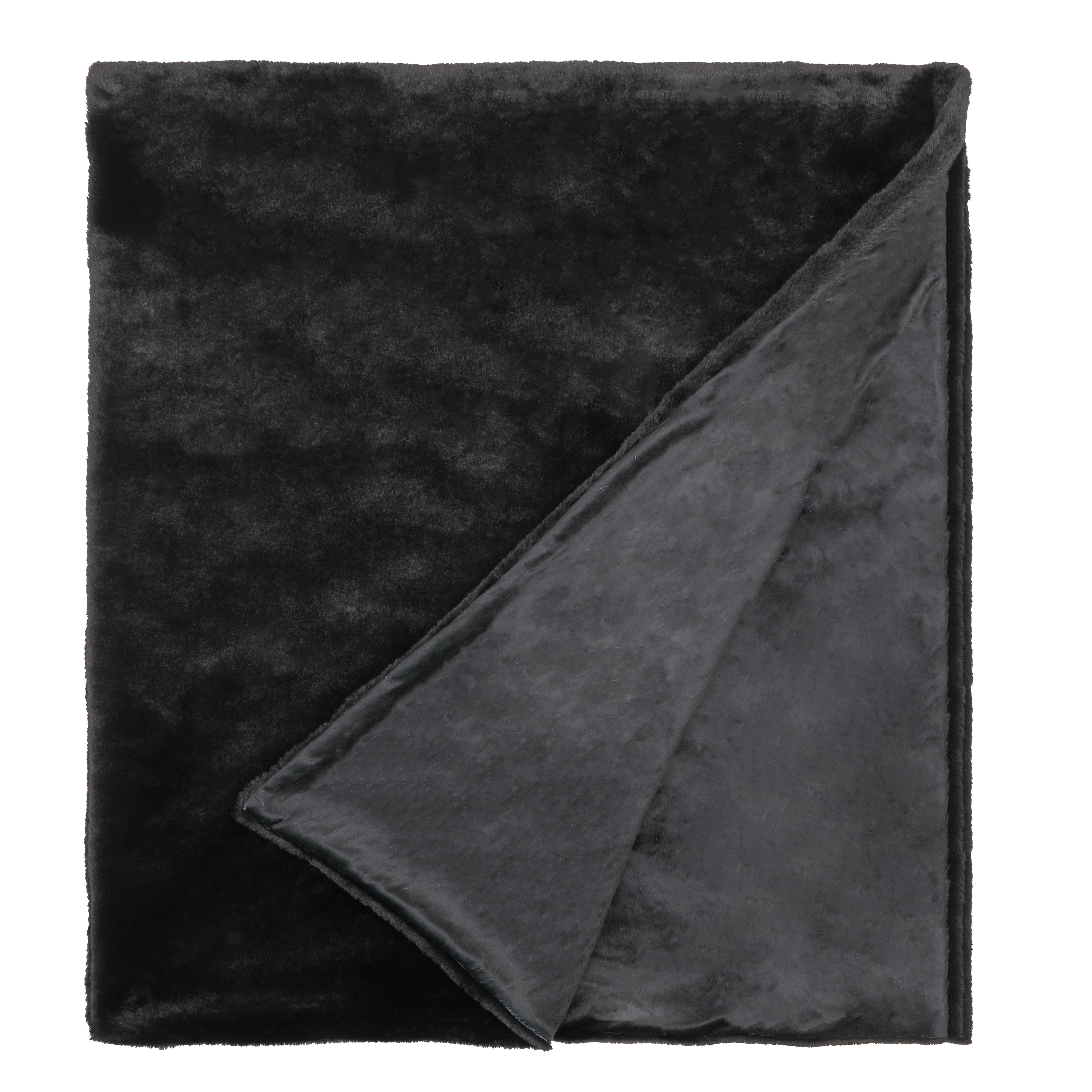 Plaid New enalie , noir l.130 x L.170 cm INSPIRE - 6