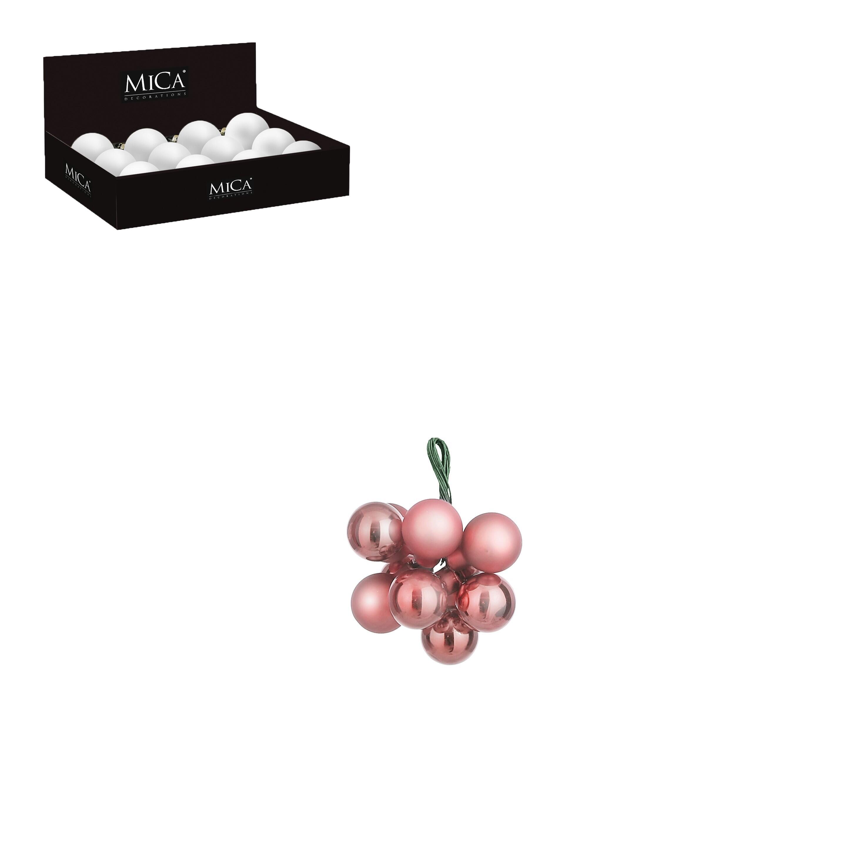 Bolas cacho vidro ⌀2 cm rosa - 2