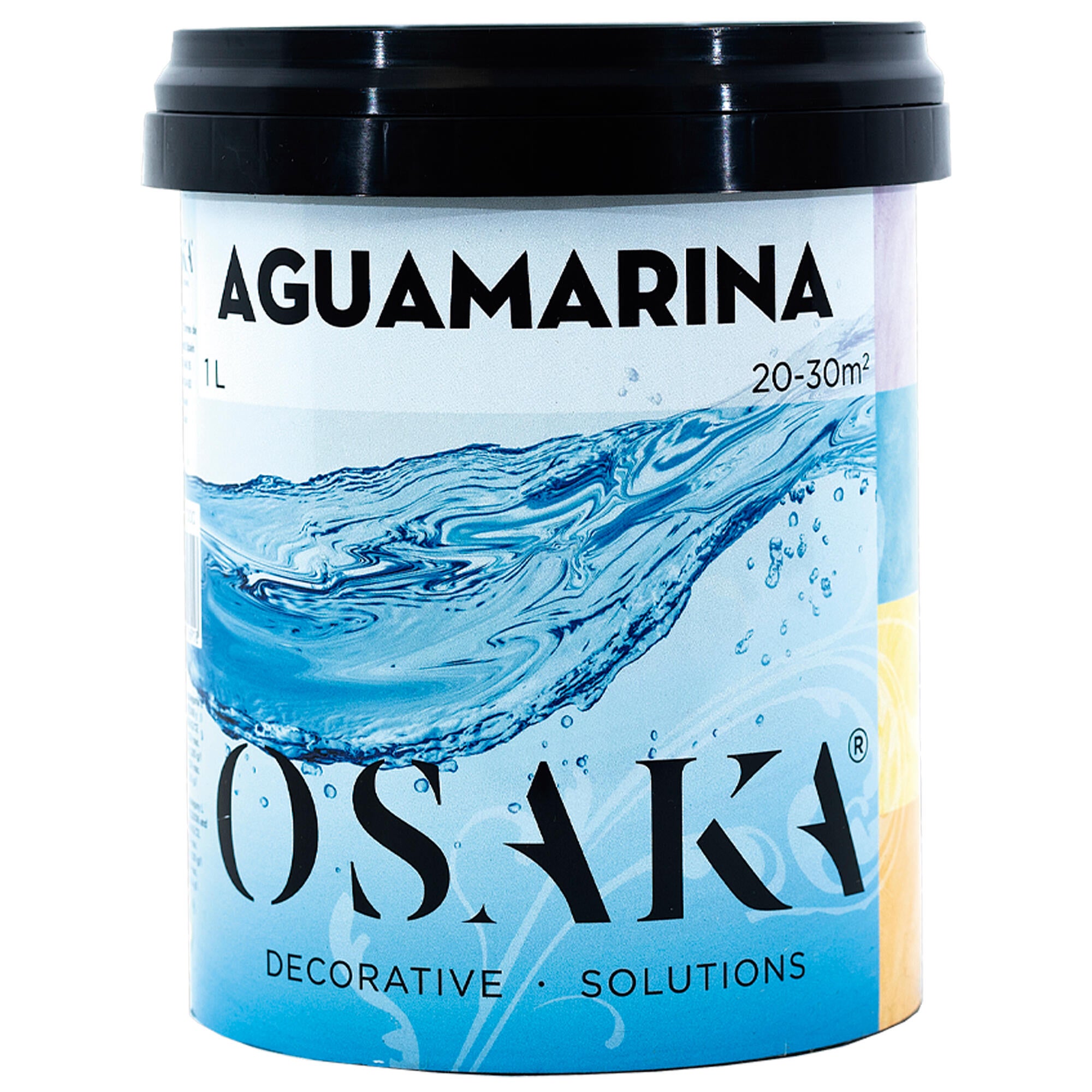 Pintura decorativa con efectos velatura Aguamarina OSAKA 1 litro - 2