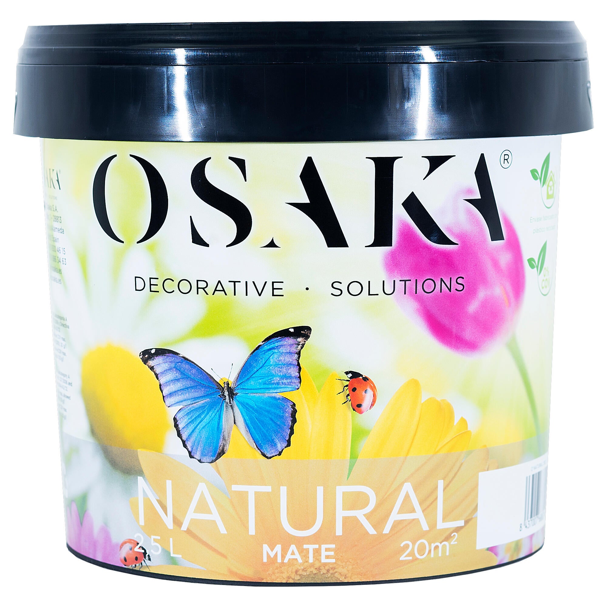 Fondo para efecto decorativo liso OSAKA color blanco cisne  2.5 litros - 2