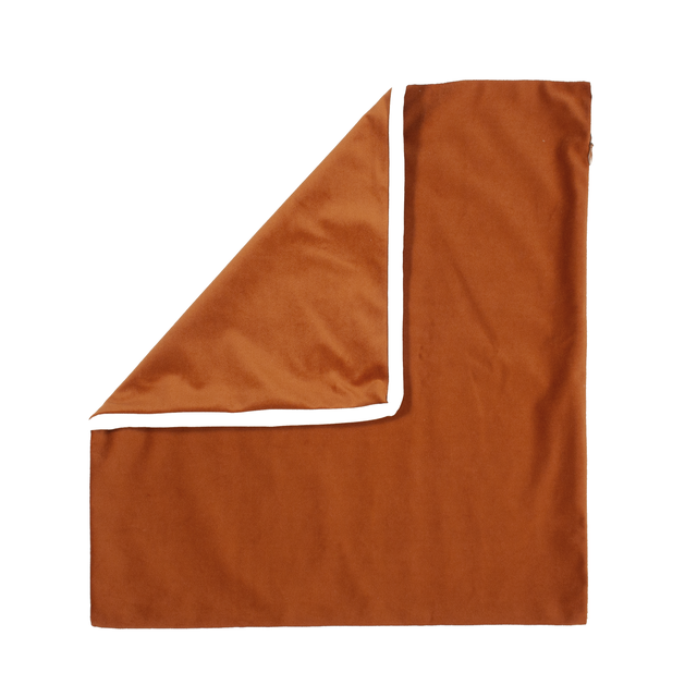 Housse de coussin Clarks, orange / cuivré, 50 x 50 cm, INSPIRE