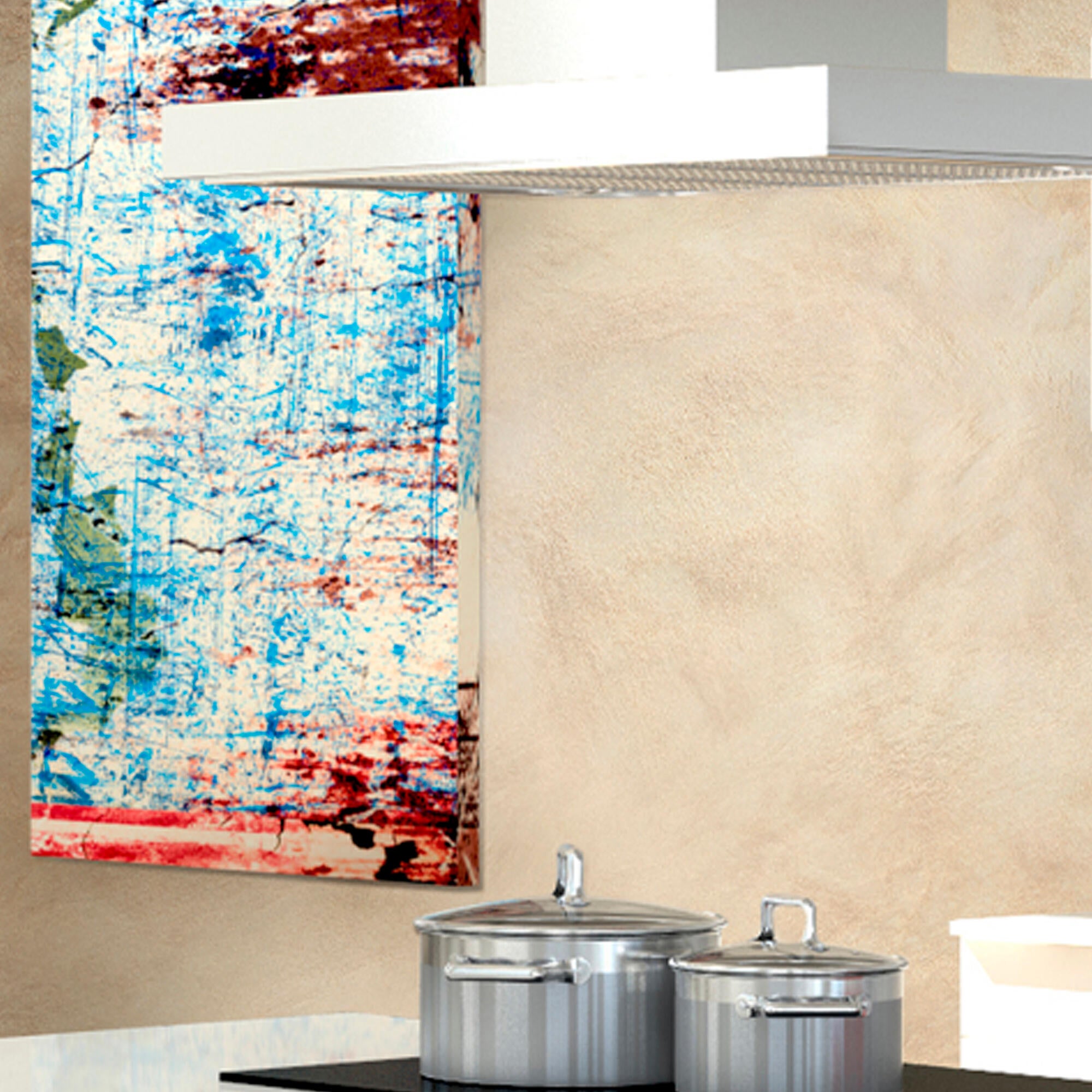 Pintura decorativa con efectos 2 en 1: enlucido y pintura con efecto Caviar OSAKA color blanco 2.5 litros - 3