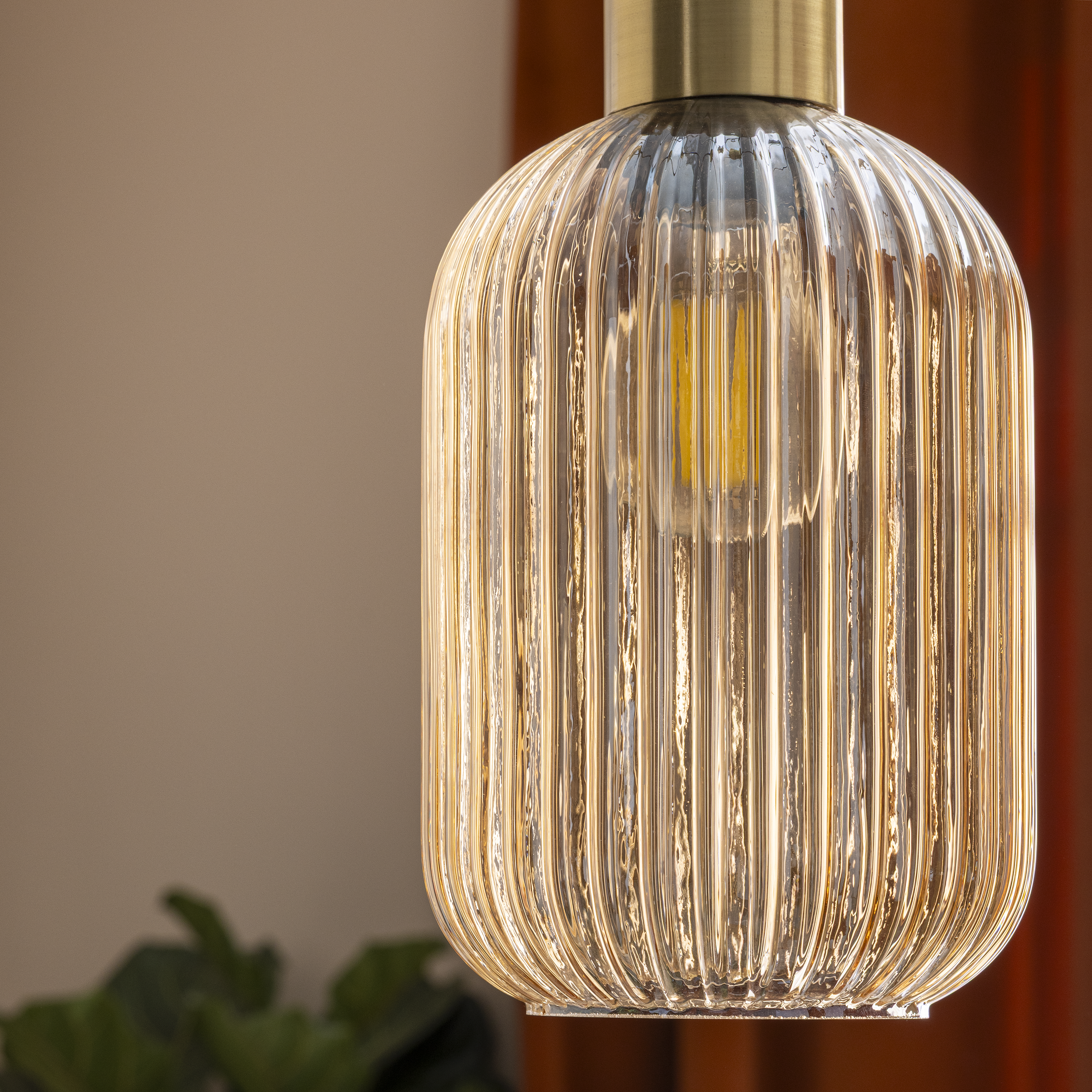 Lampa wisząca Dipsy bursztyn E27 14 cm Inspire - 13