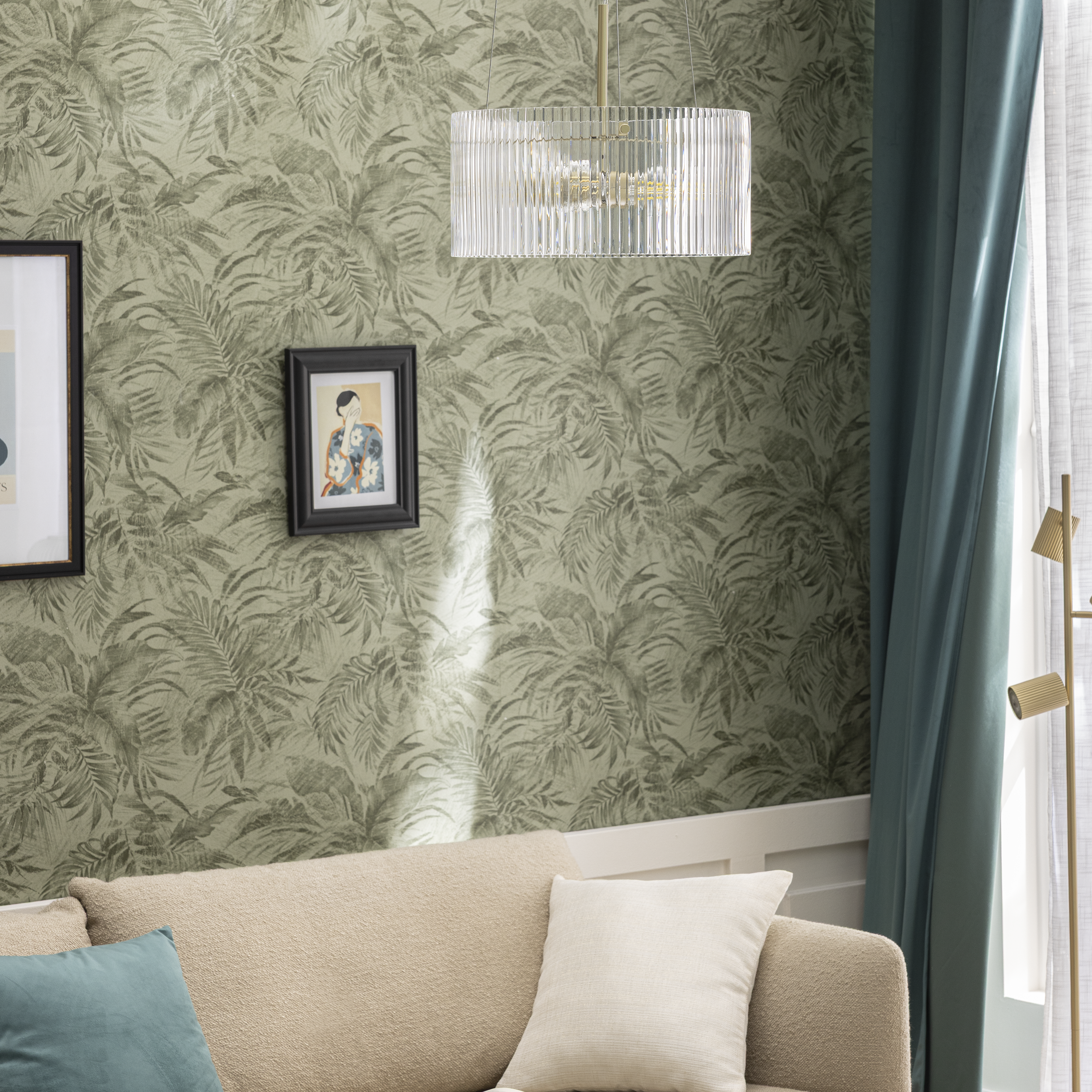 Lampa wisząca Agrippina złota 3 x E27 Inspire - 6