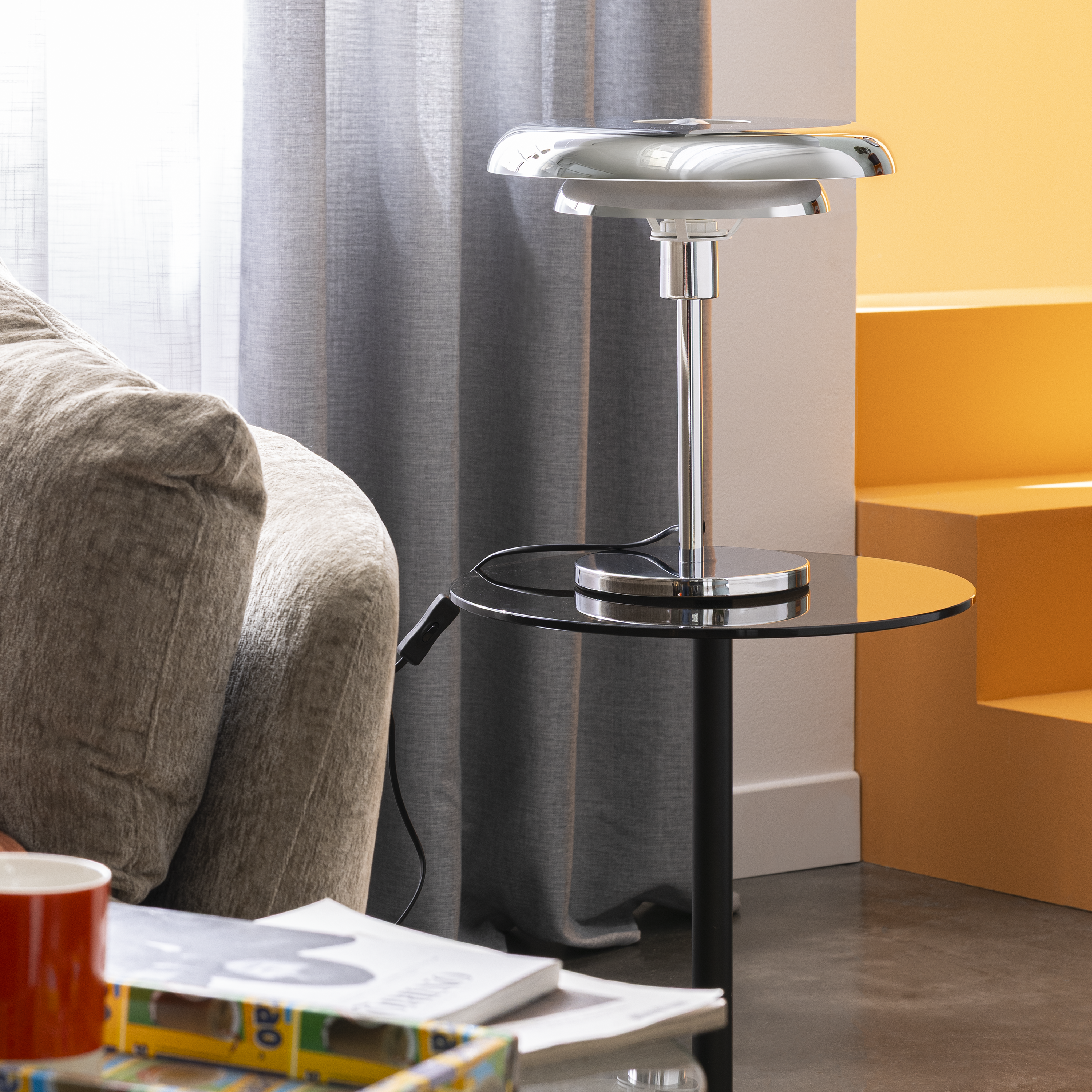 Lampe Prunella, fer, gris, H.35.1 cm INSPIRE, E27 - 2